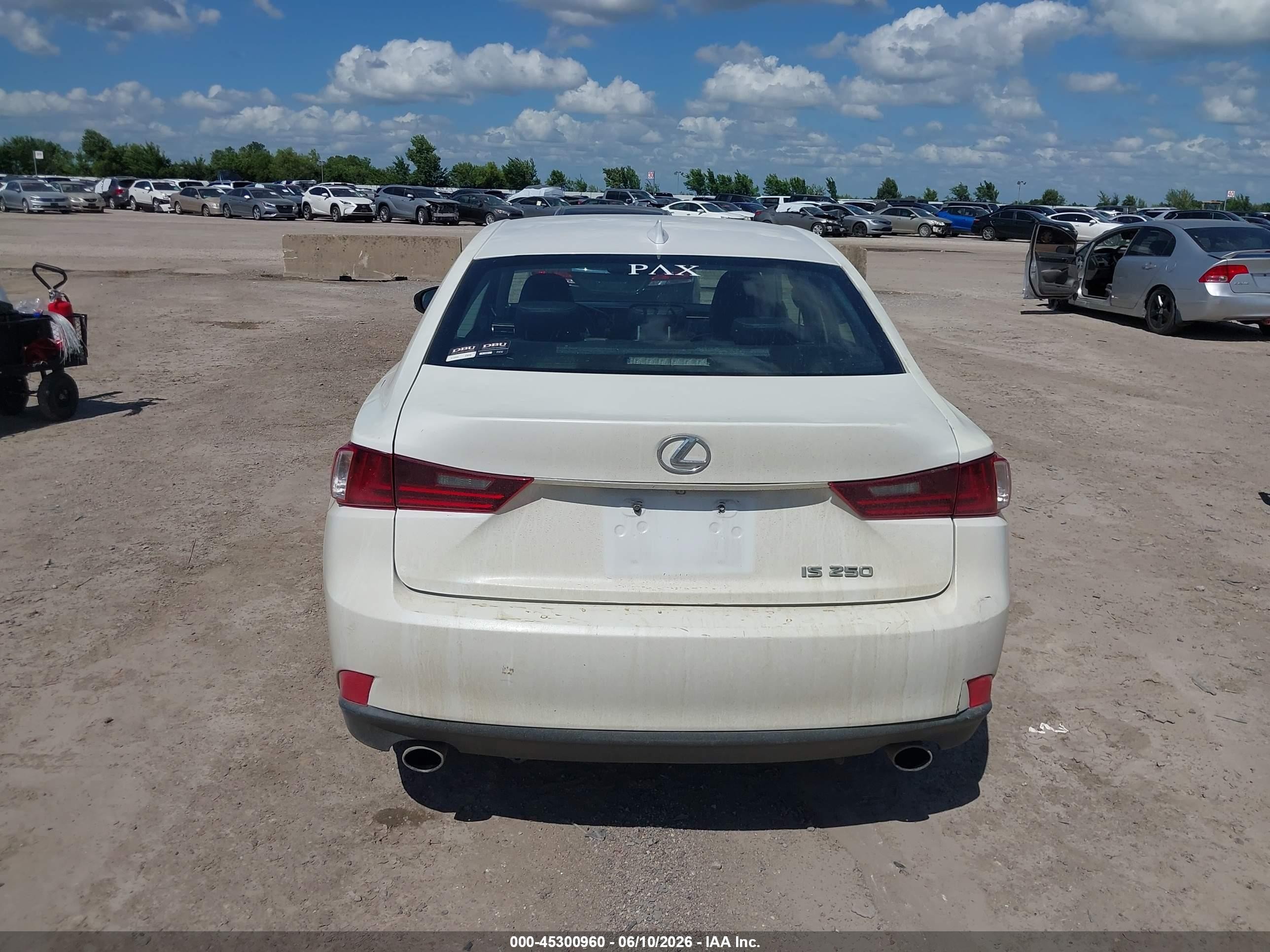 2014 Lexus Is 250 White vin: JTHBF1D26E5042898