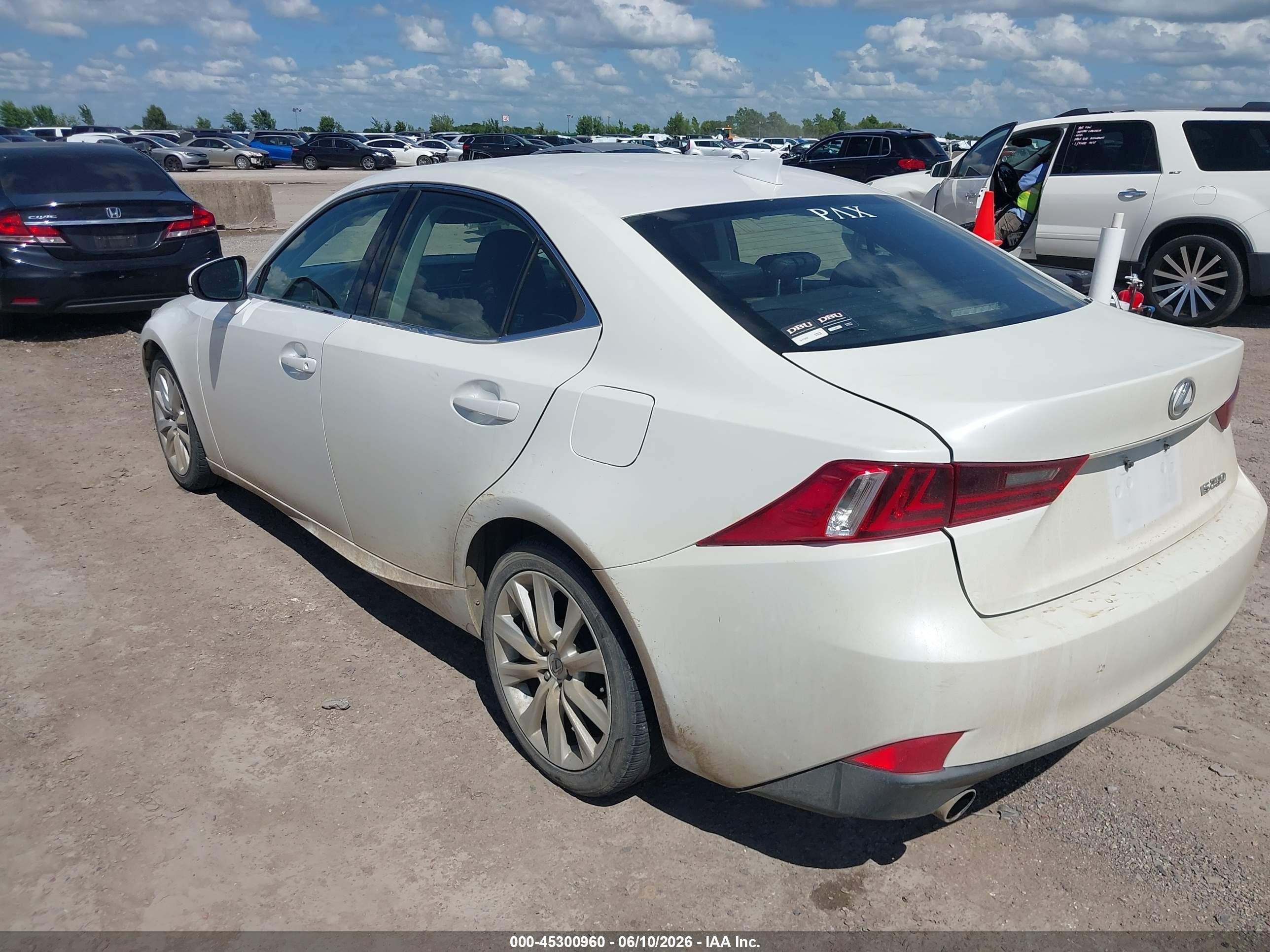 2014 Lexus Is 250 White vin: JTHBF1D26E5042898