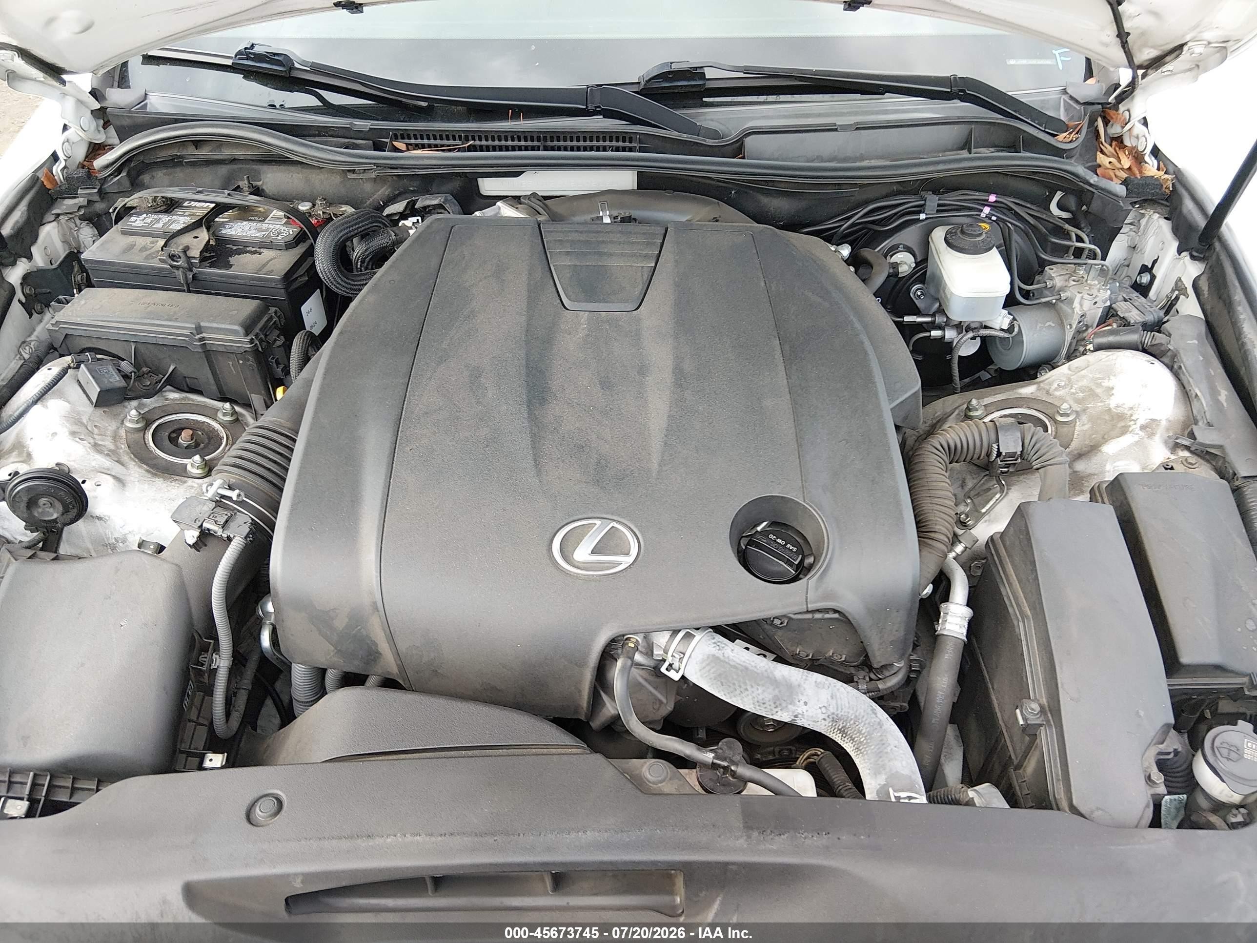 2015 Lexus Is 250   White vin: JTHBF1D26F5045060