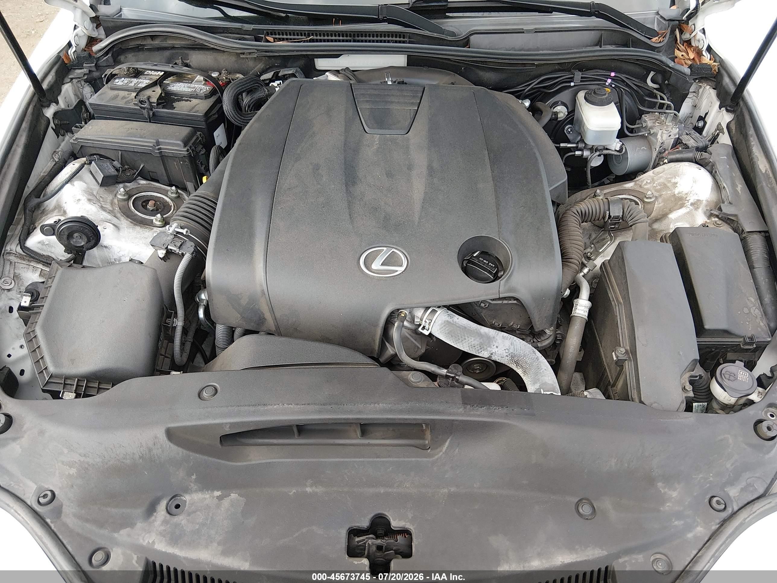 2015 Lexus Is 250   White vin: JTHBF1D26F5045060