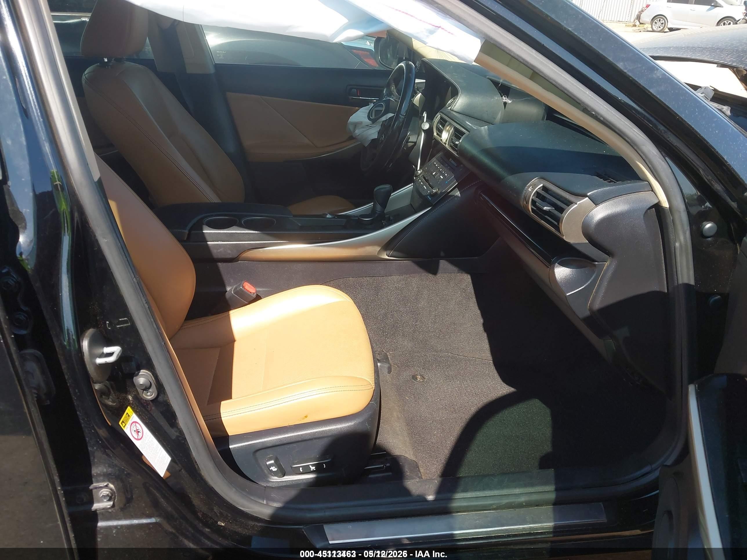 2015 Lexus Is 250 Black vin: JTHBF1D26F5049593