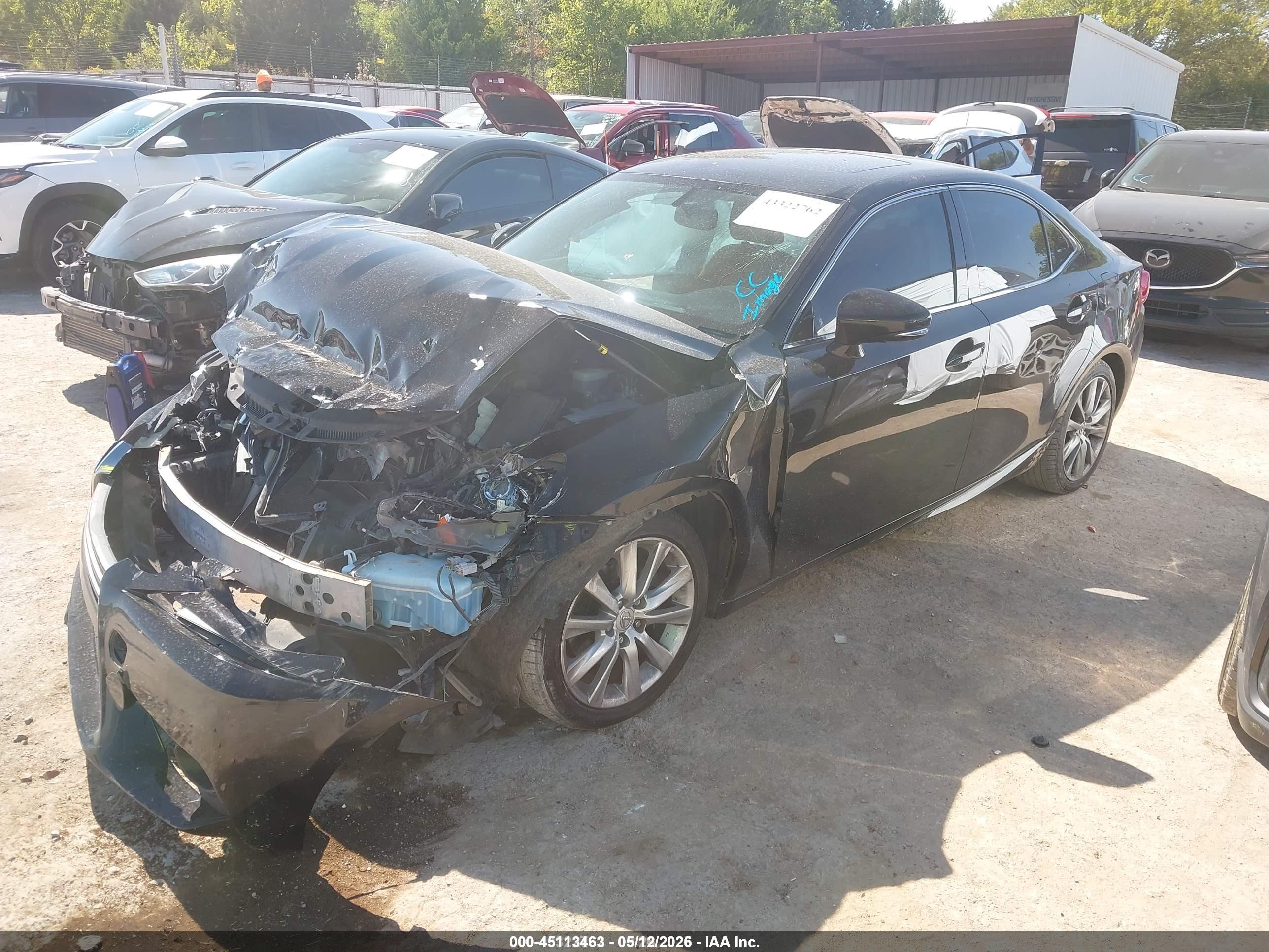 2015 Lexus Is 250 Black vin: JTHBF1D26F5049593