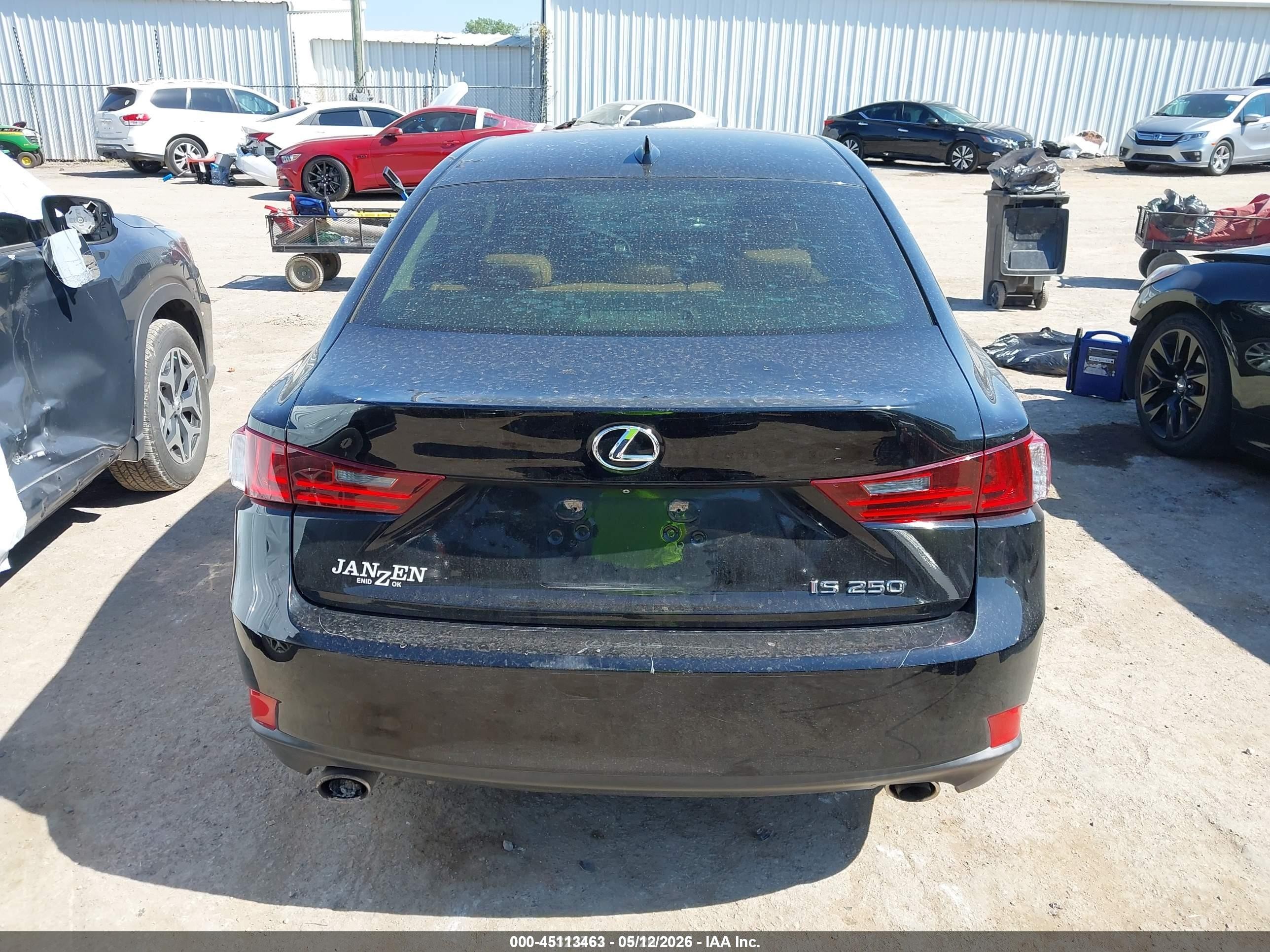 2015 Lexus Is 250 Black vin: JTHBF1D26F5049593