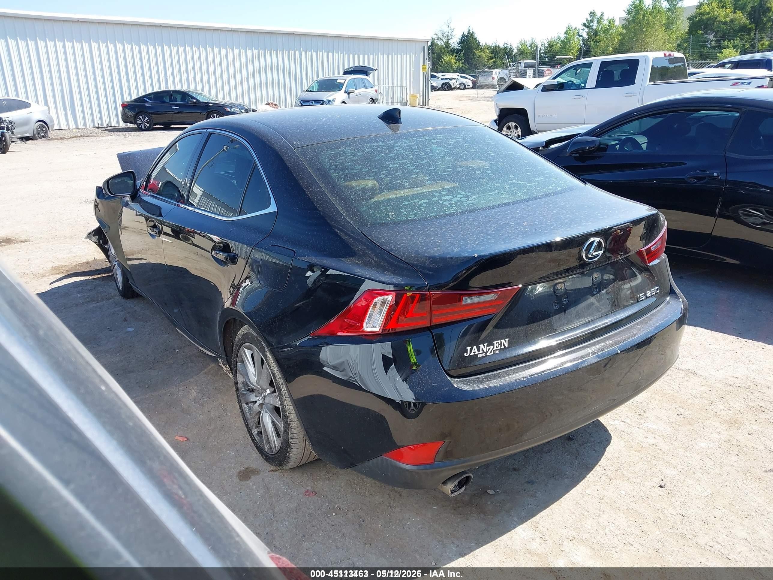 2015 Lexus Is 250 Black vin: JTHBF1D26F5049593