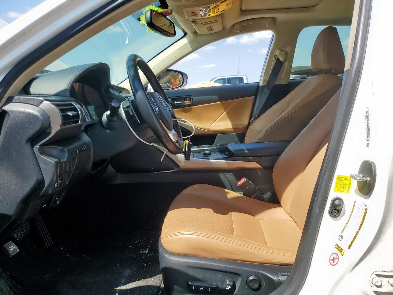 2015 Lexus Is 250 White vin: JTHBF1D26F5055135