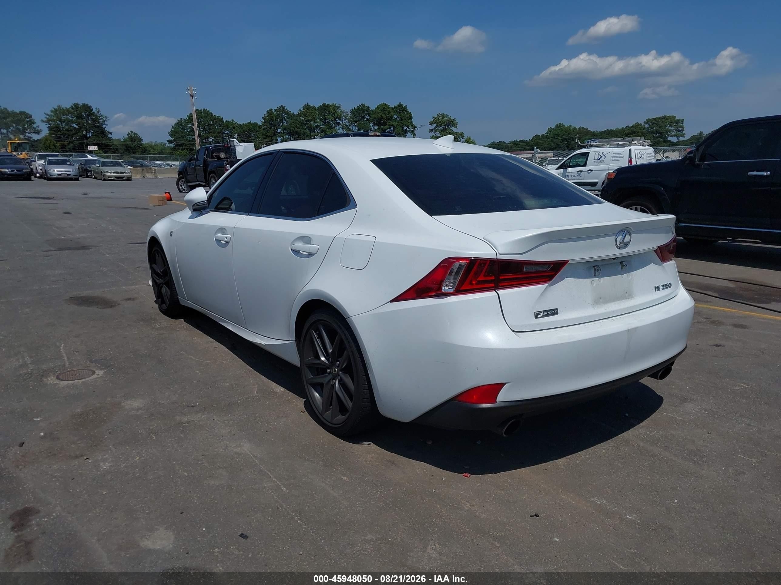 2015 Lexus Is 250   White vin: JTHBF1D26F5064210