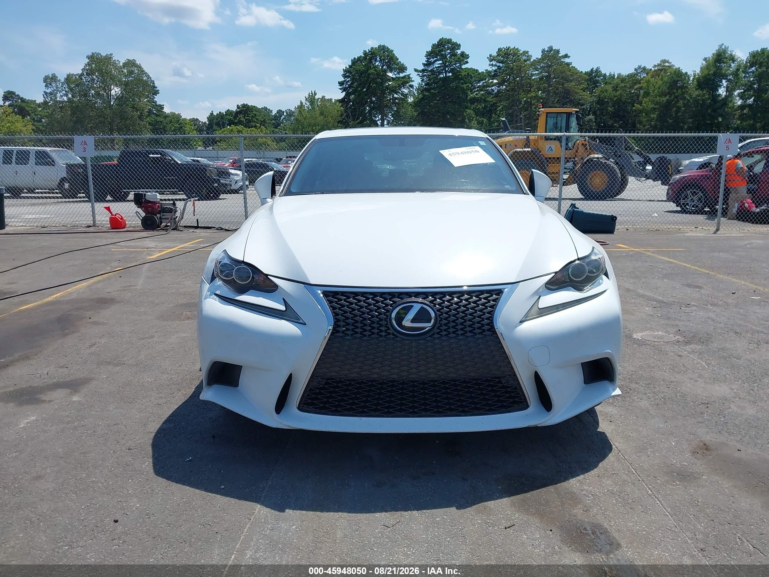 2015 Lexus Is 250   White vin: JTHBF1D26F5064210
