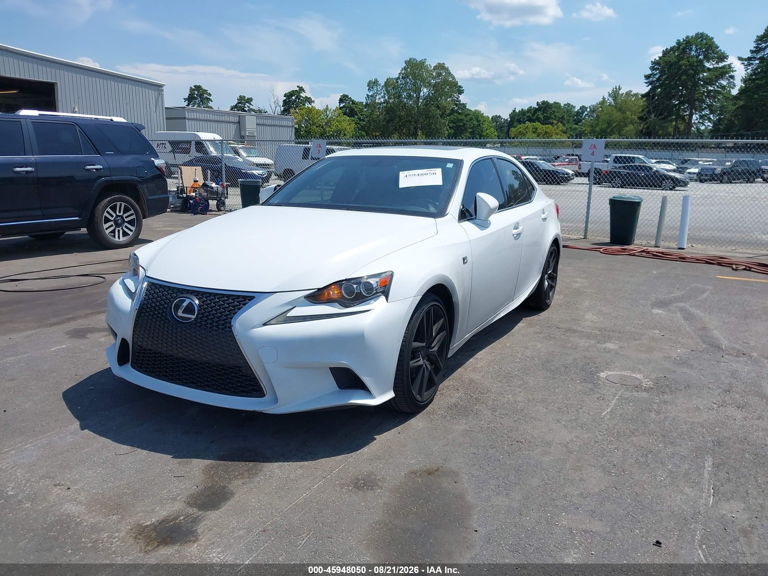 2015 Lexus Is 250   White vin: JTHBF1D26F5064210