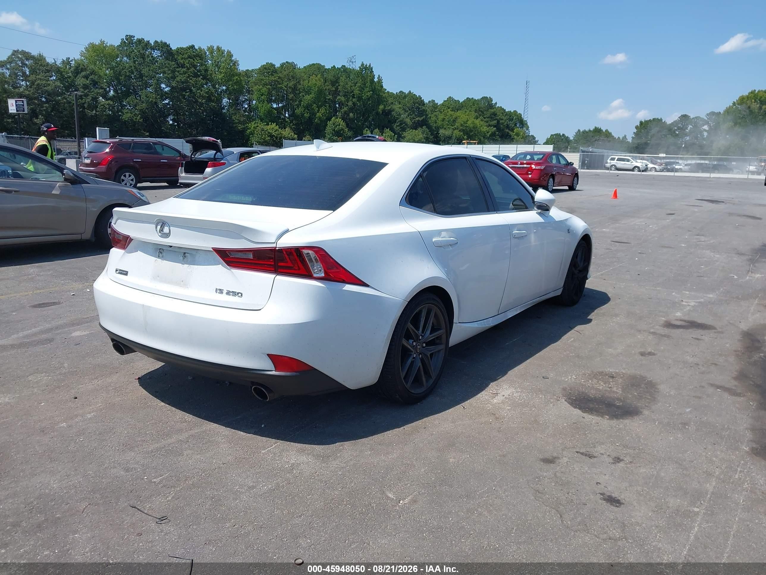 2015 Lexus Is 250   White vin: JTHBF1D26F5064210