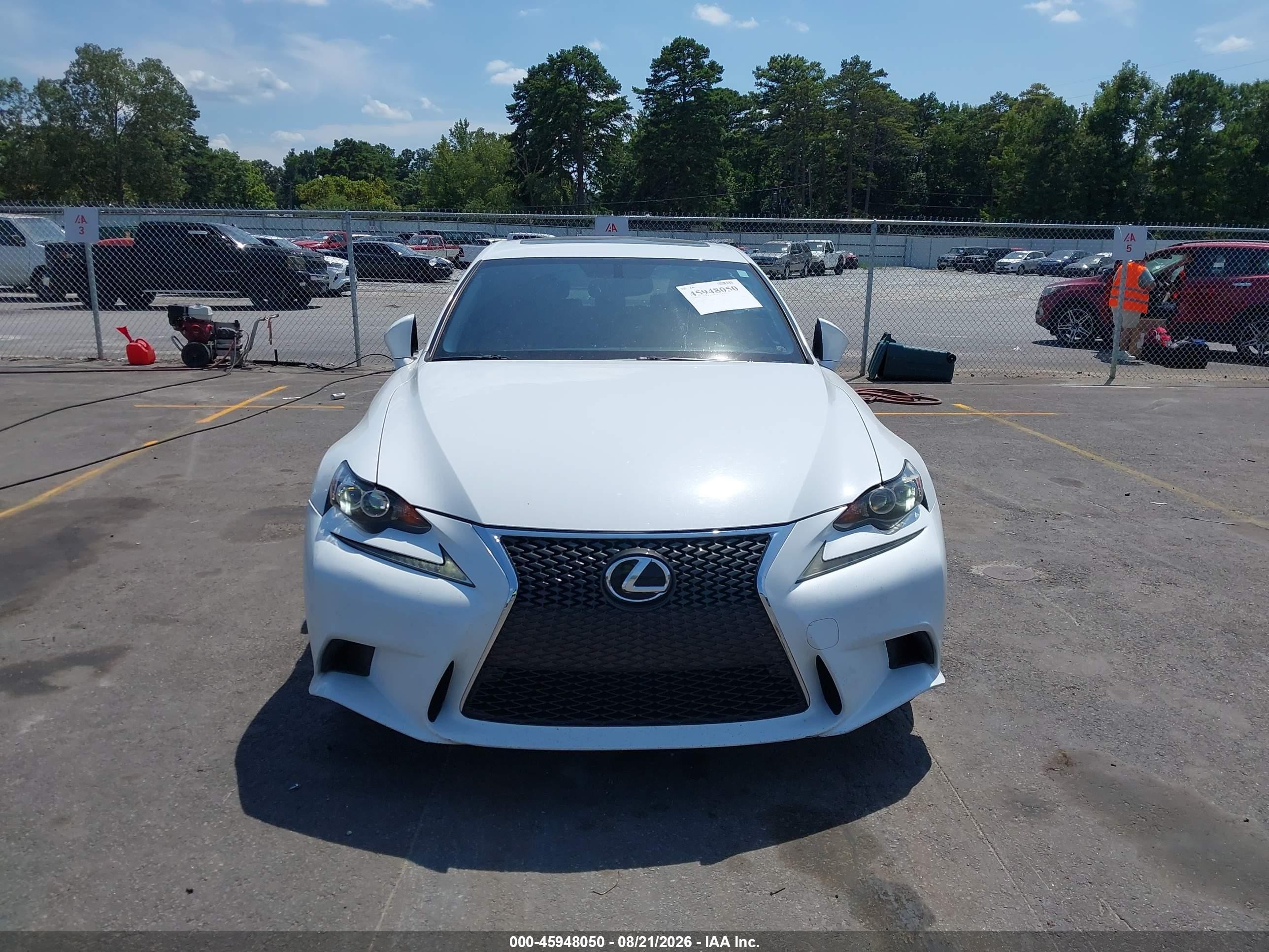 2015 Lexus Is 250   White vin: JTHBF1D26F5064210