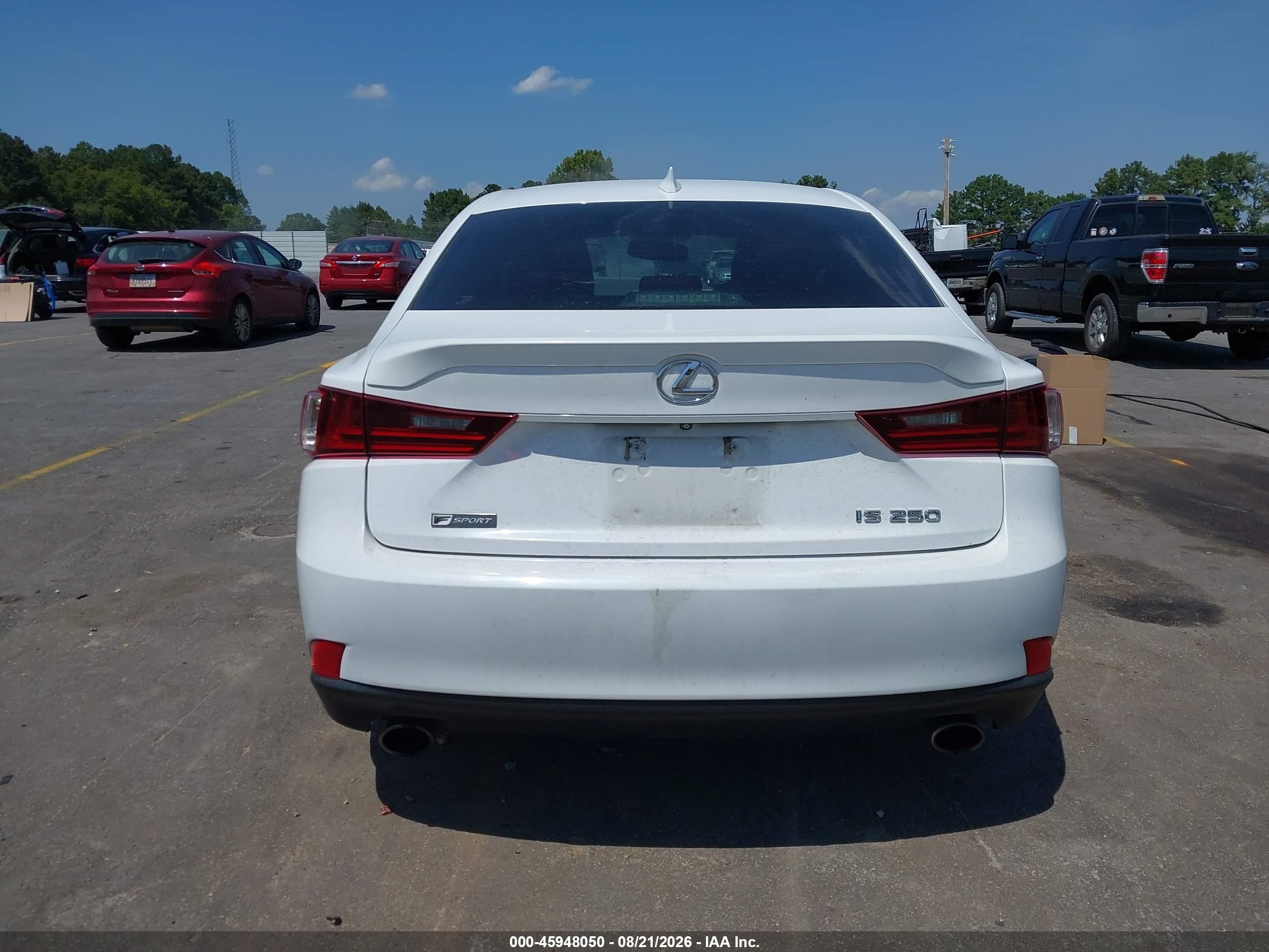 2015 Lexus Is 250   White vin: JTHBF1D26F5064210