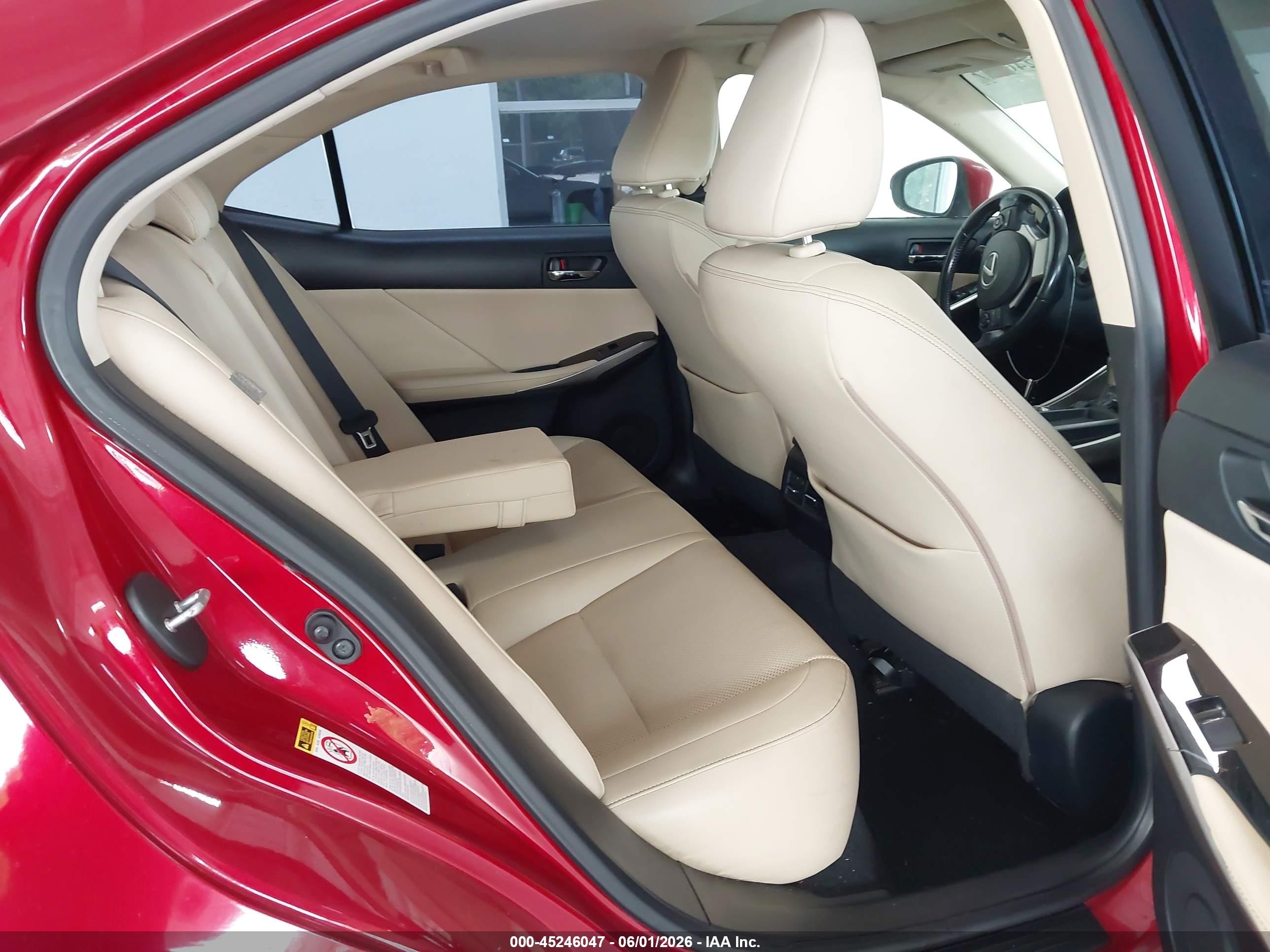 2015 Lexus Is 250   Red vin: JTHBF1D26F5067396