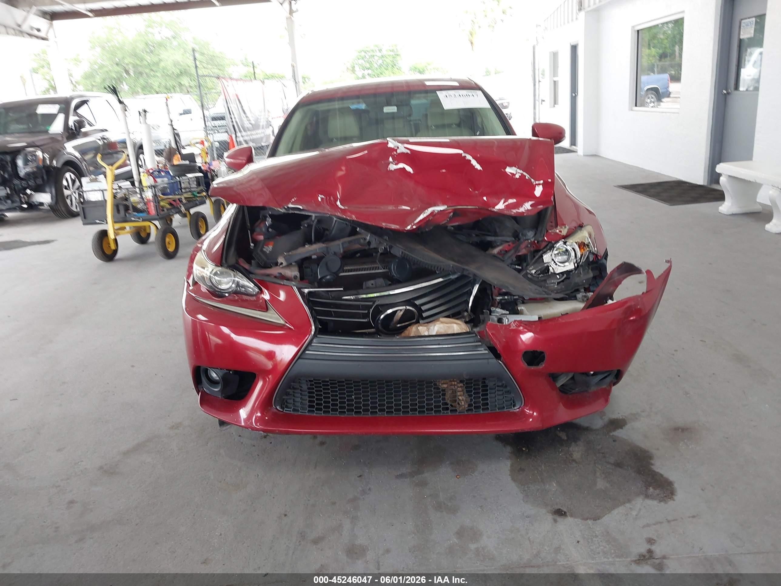 2015 Lexus Is 250   Red vin: JTHBF1D26F5067396