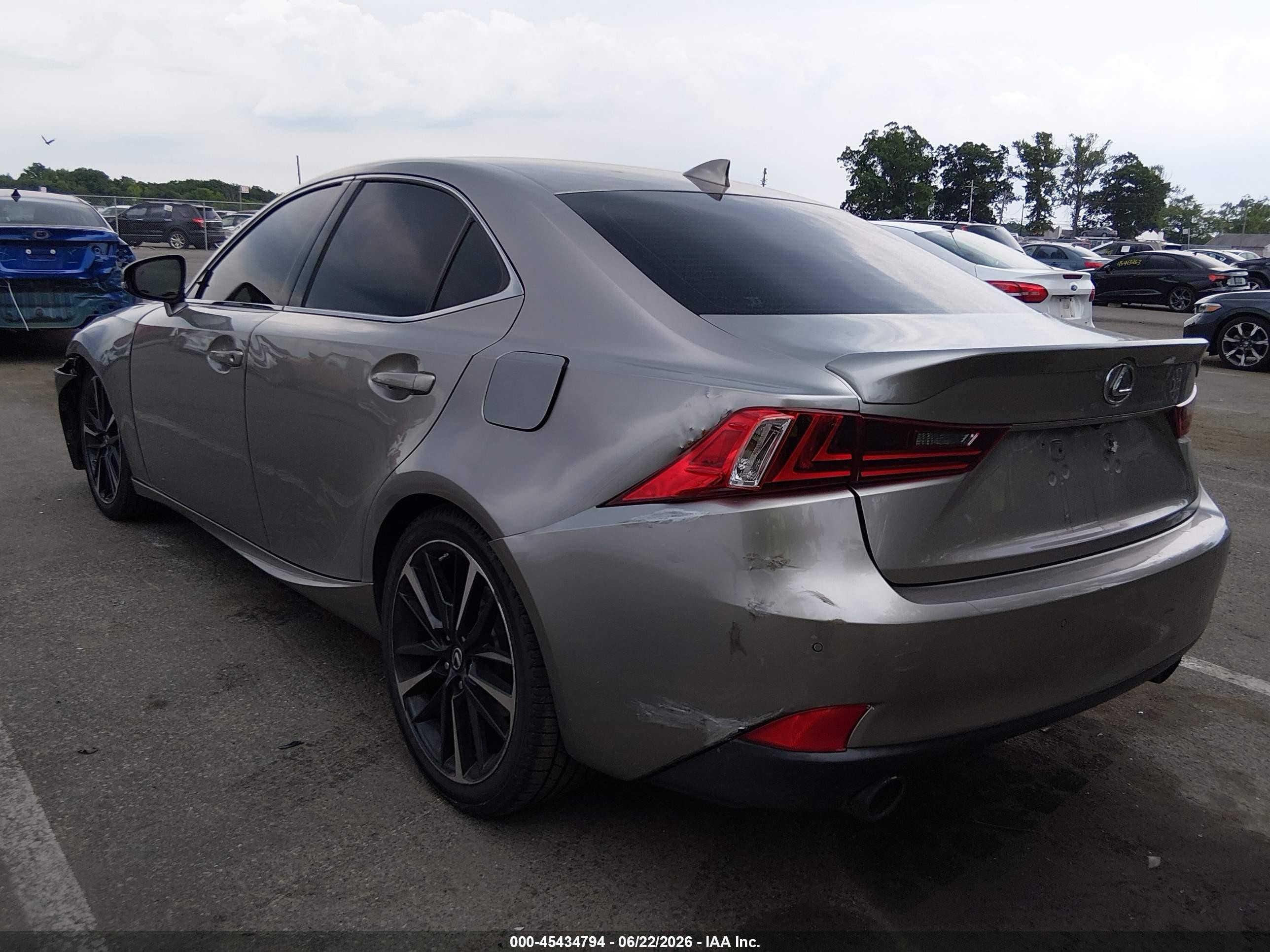 2015 Lexus Is 250   Gray vin: JTHBF1D26F5072386