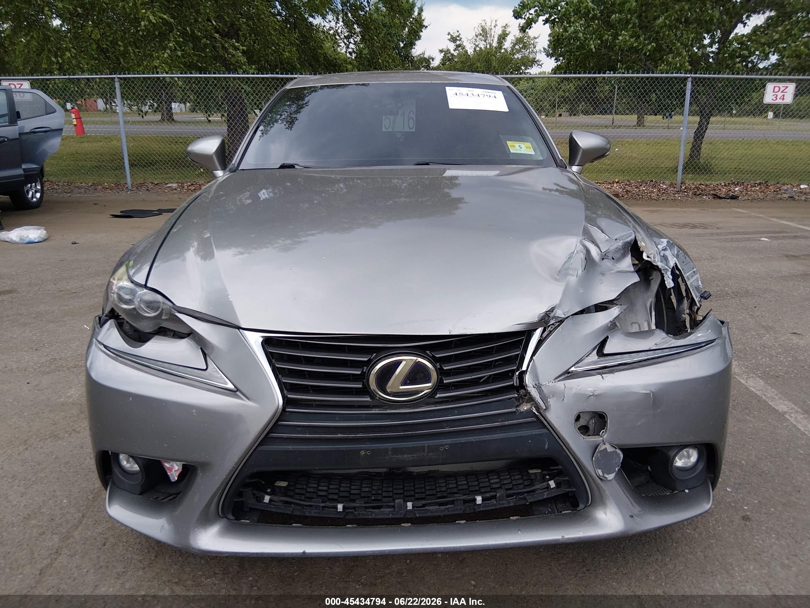 2015 Lexus Is 250   Gray vin: JTHBF1D26F5072386