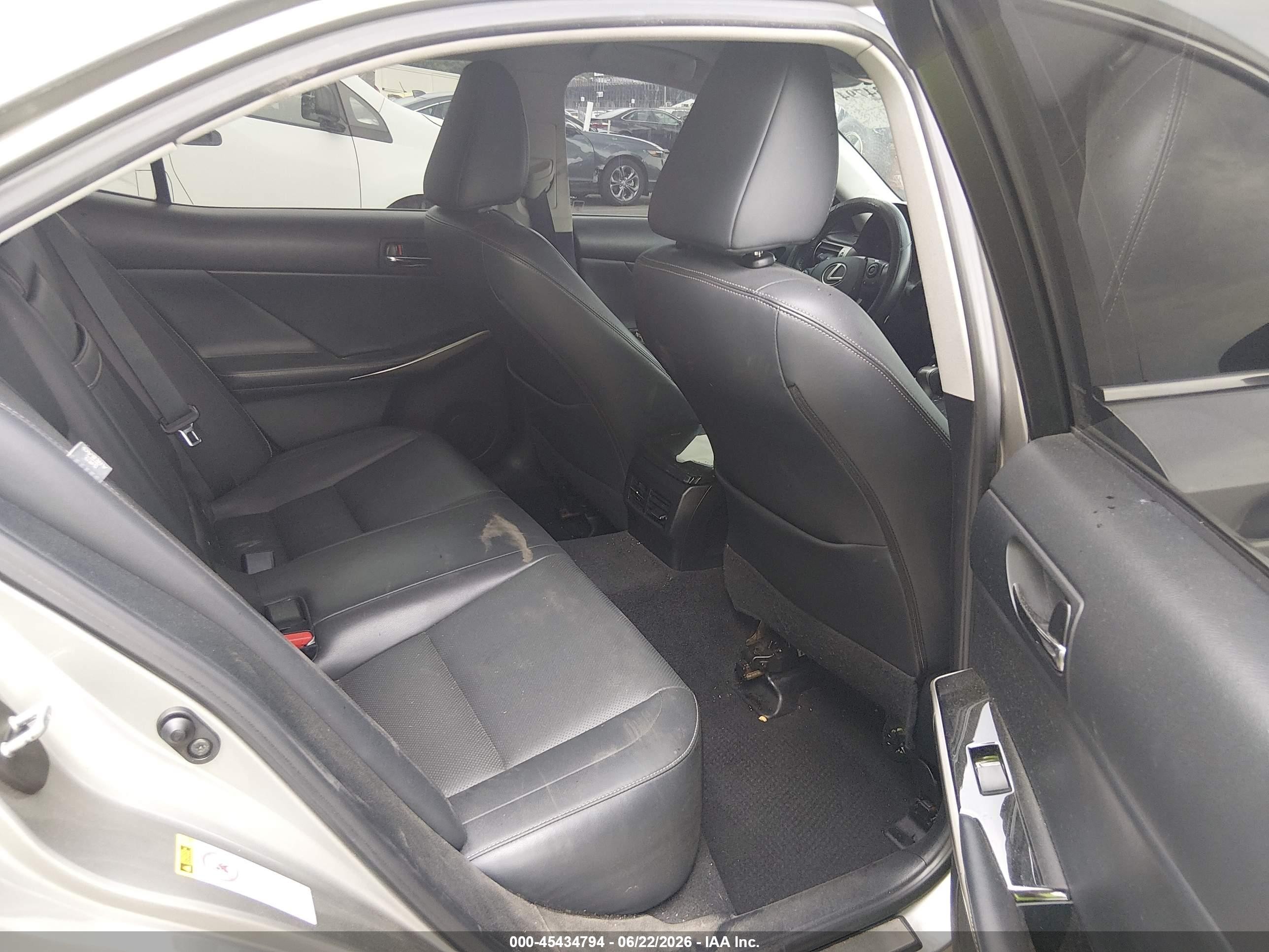 2015 Lexus Is 250   Gray vin: JTHBF1D26F5072386