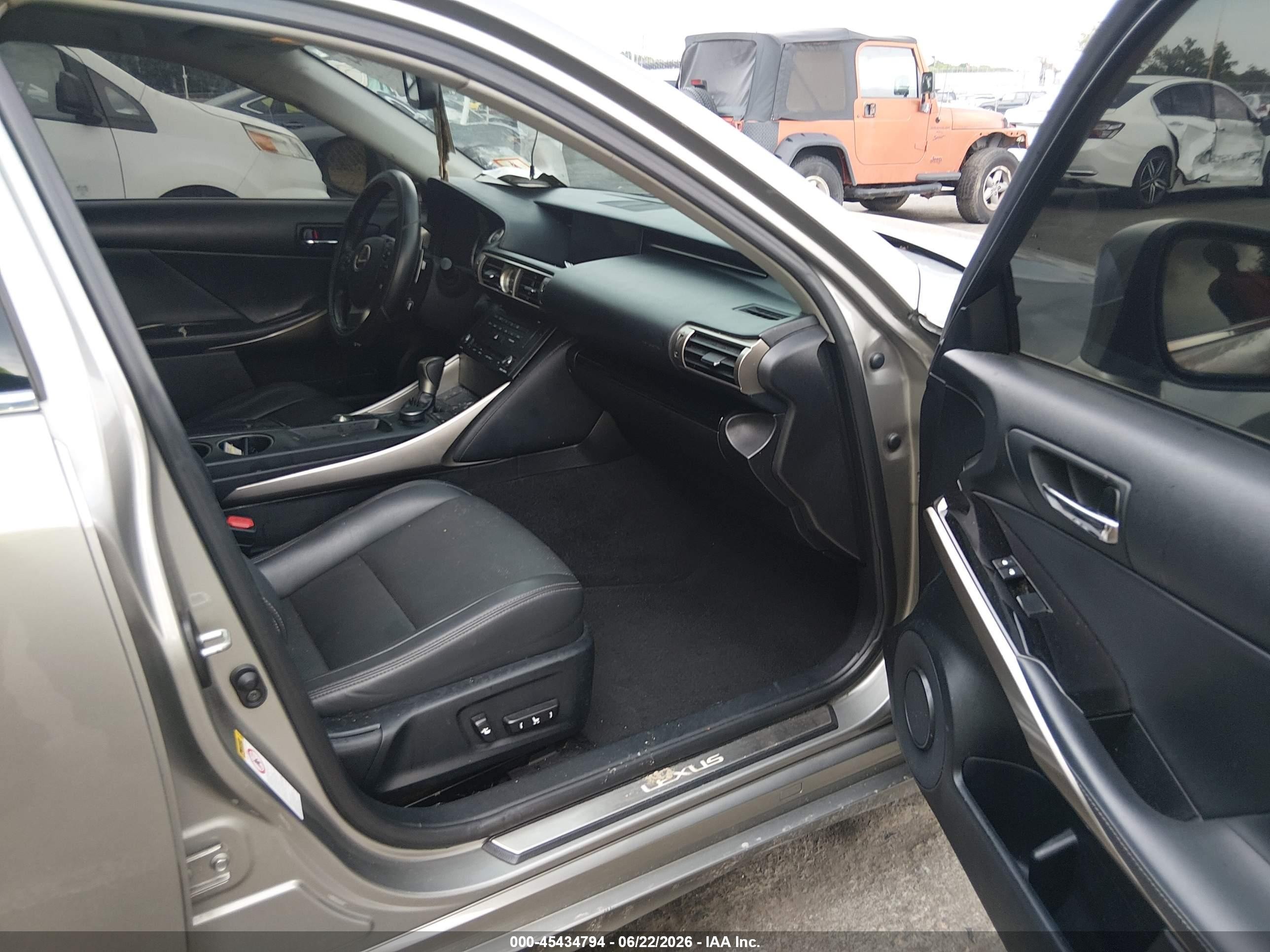 2015 Lexus Is 250   Gray vin: JTHBF1D26F5072386