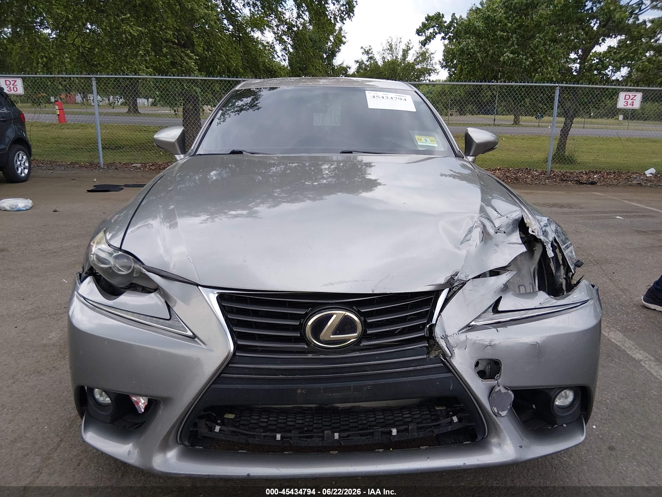 2015 Lexus Is 250   Gray vin: JTHBF1D26F5072386