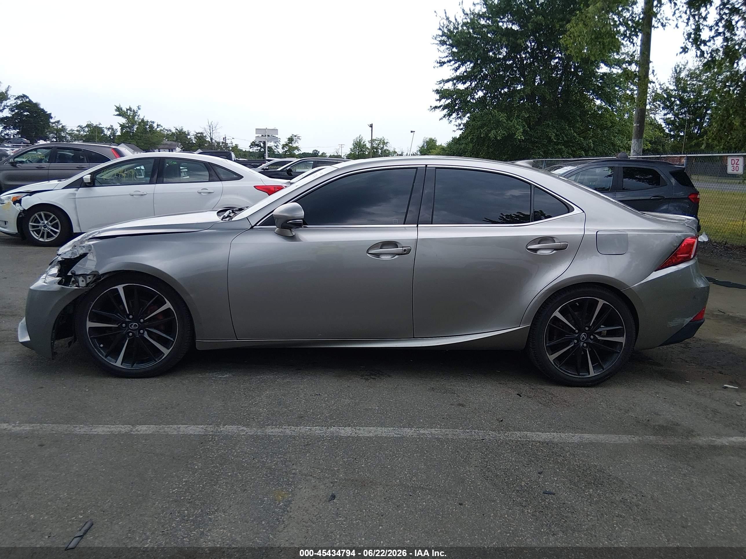 2015 Lexus Is 250   Gray vin: JTHBF1D26F5072386