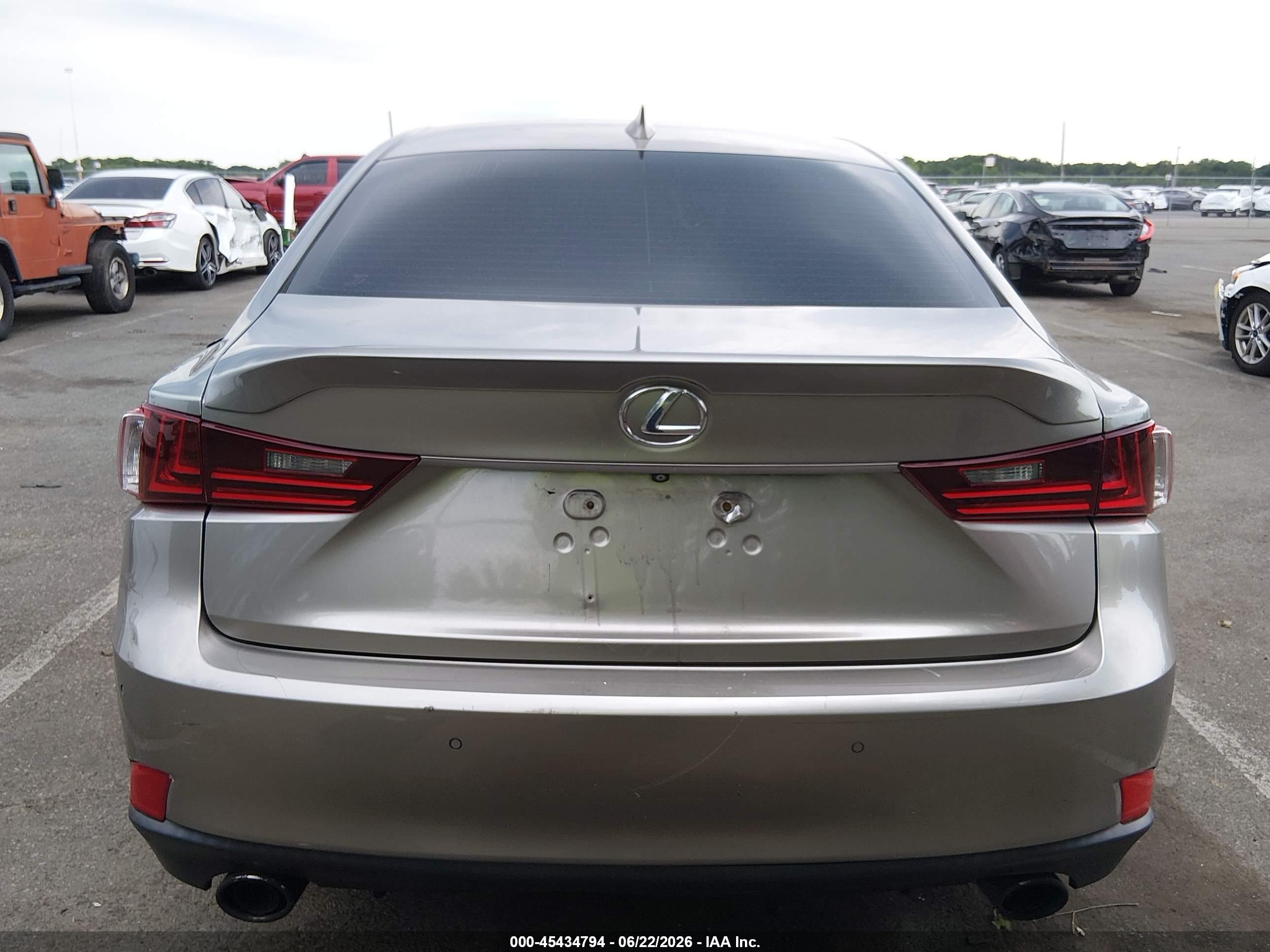 2015 Lexus Is 250   Gray vin: JTHBF1D26F5072386