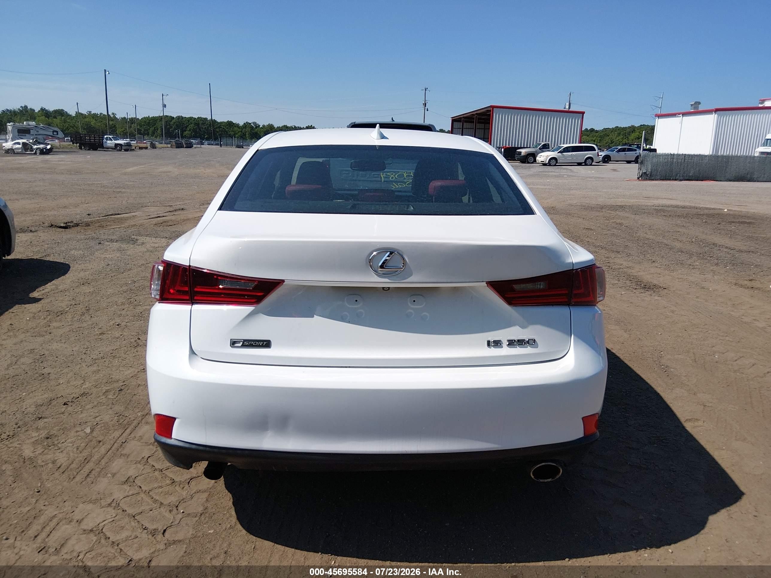 2015 Lexus Is 250 White vin: JTHBF1D26F5076633