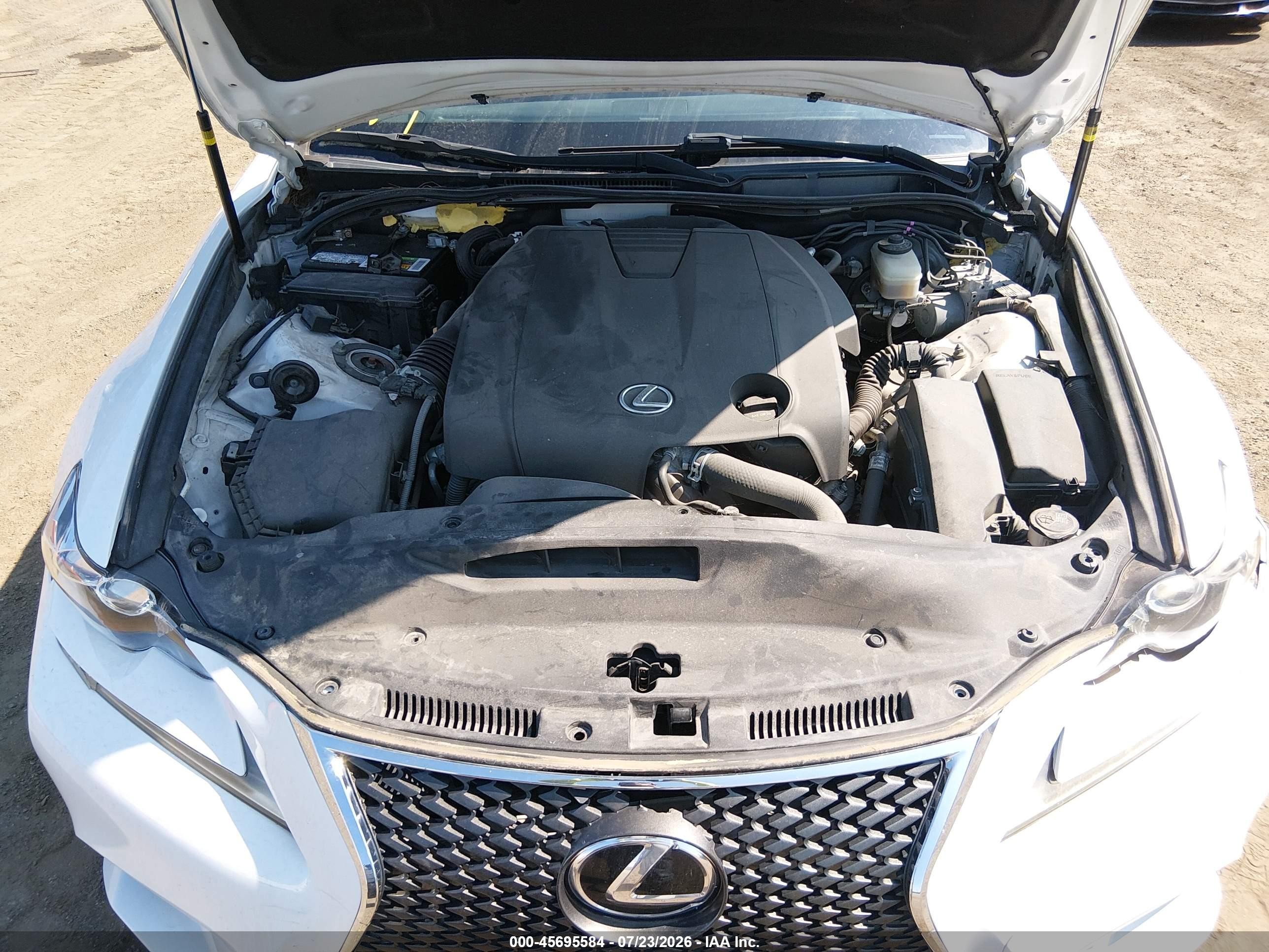 2015 Lexus Is 250 White vin: JTHBF1D26F5076633