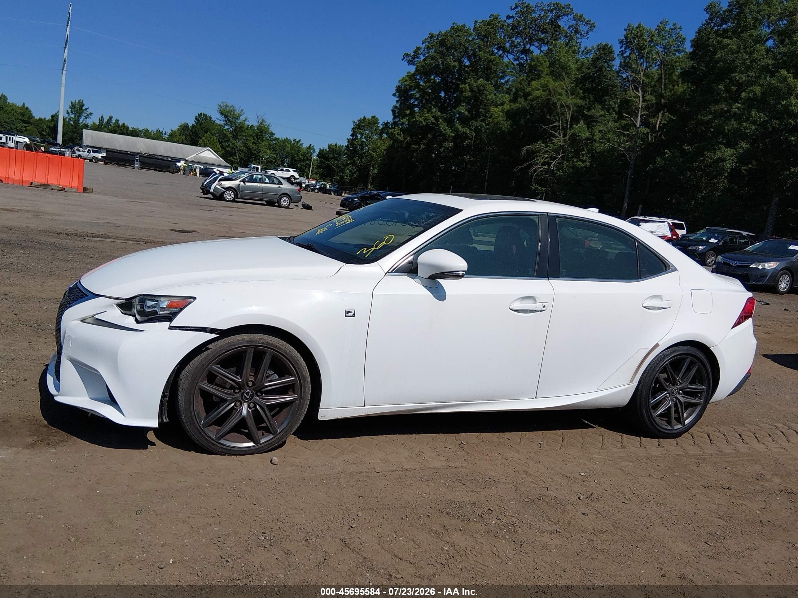2015 Lexus Is 250 White vin: JTHBF1D26F5076633