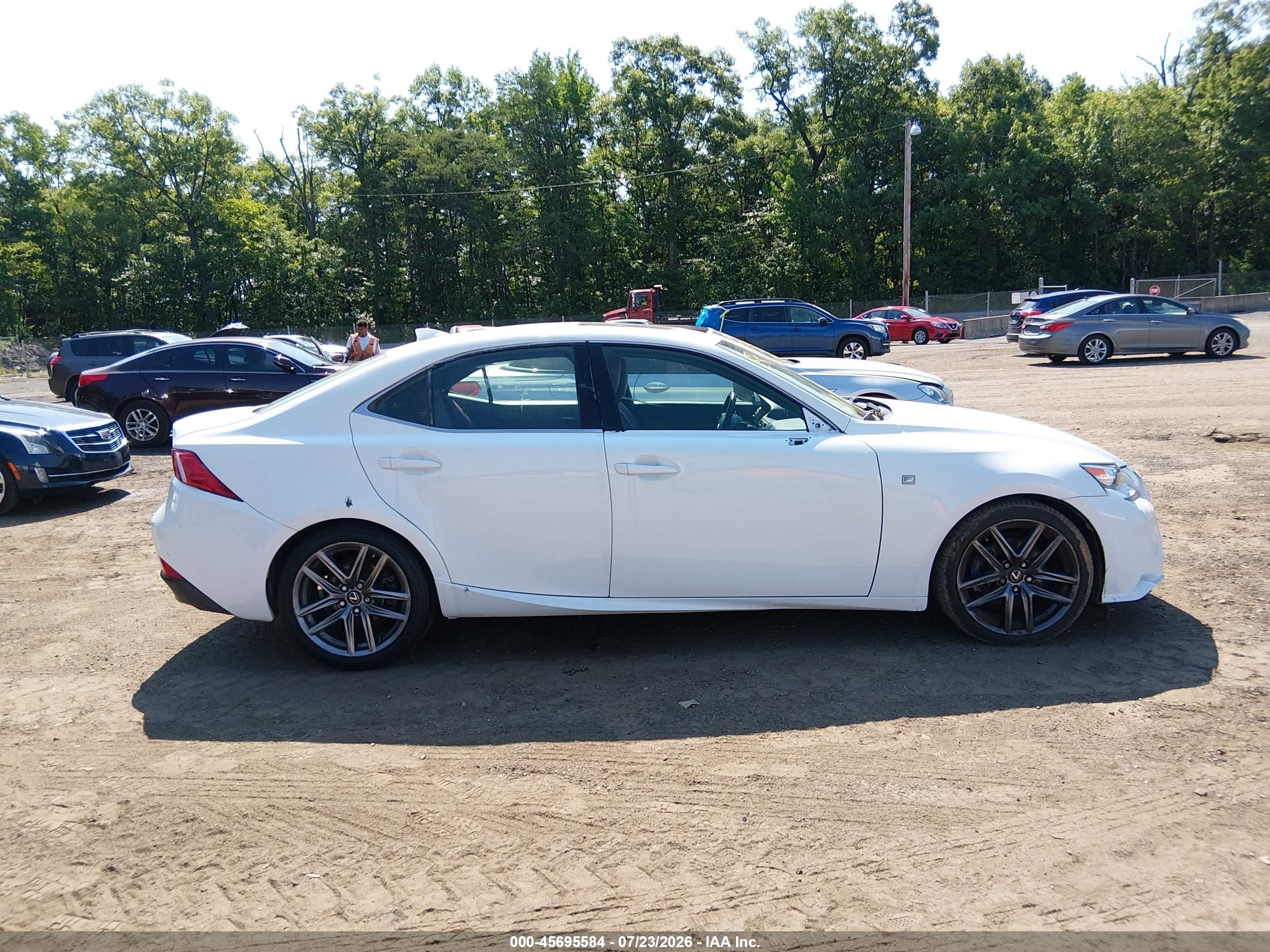 2015 Lexus Is 250 White vin: JTHBF1D26F5076633