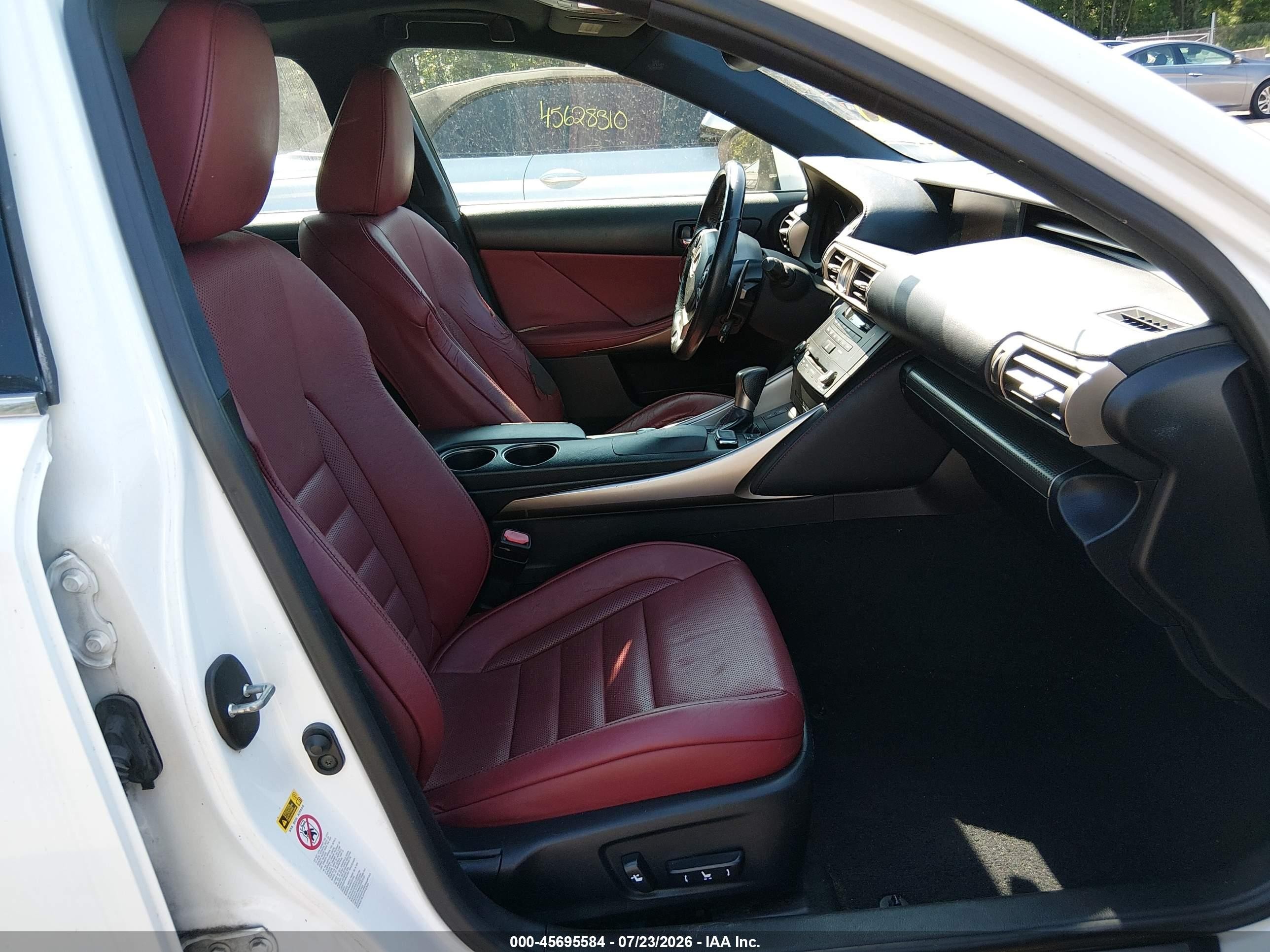2015 Lexus Is 250 White vin: JTHBF1D26F5076633