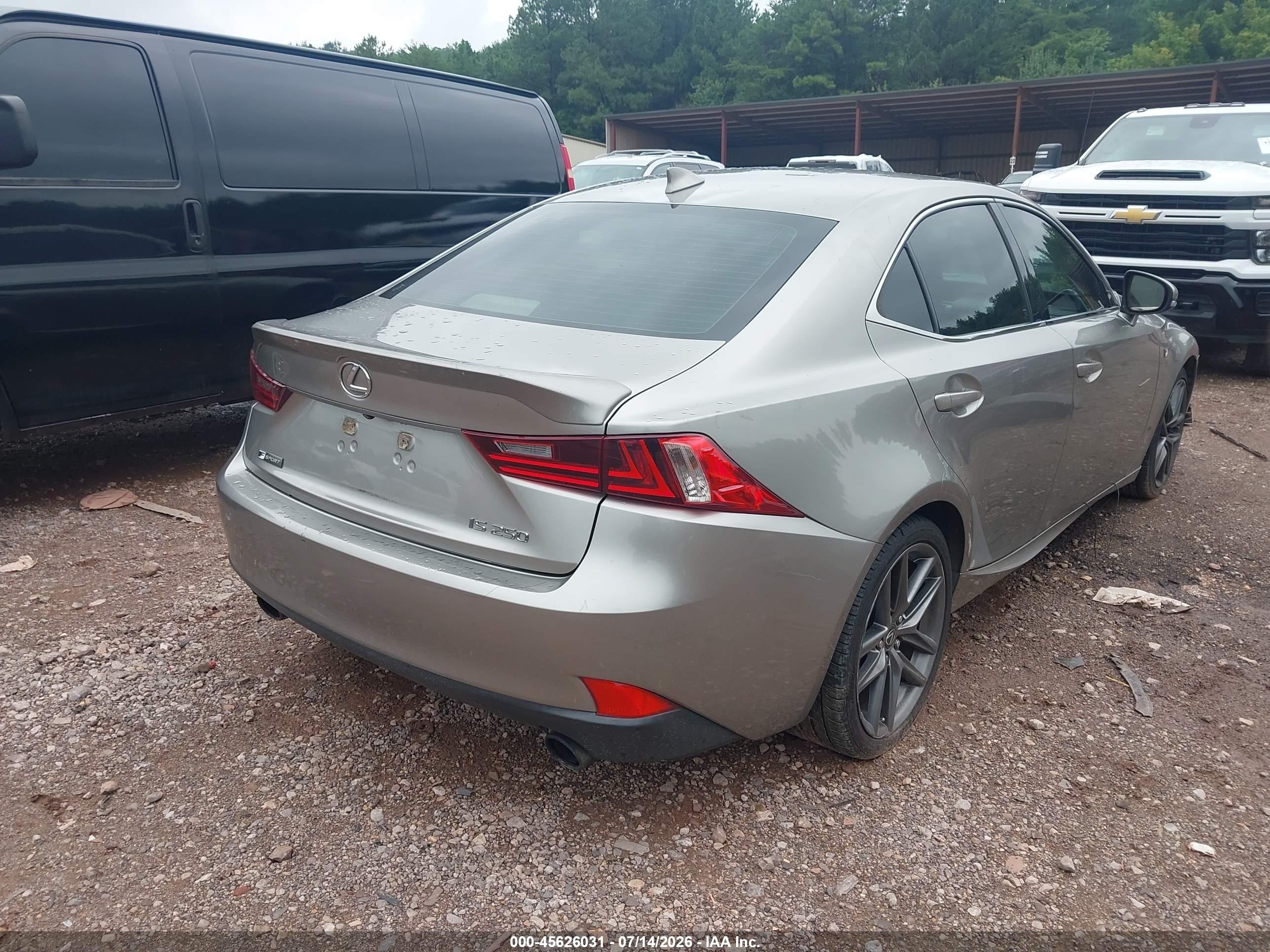 2015 Lexus Is 250   Серый vin: JTHBF1D26F5079435