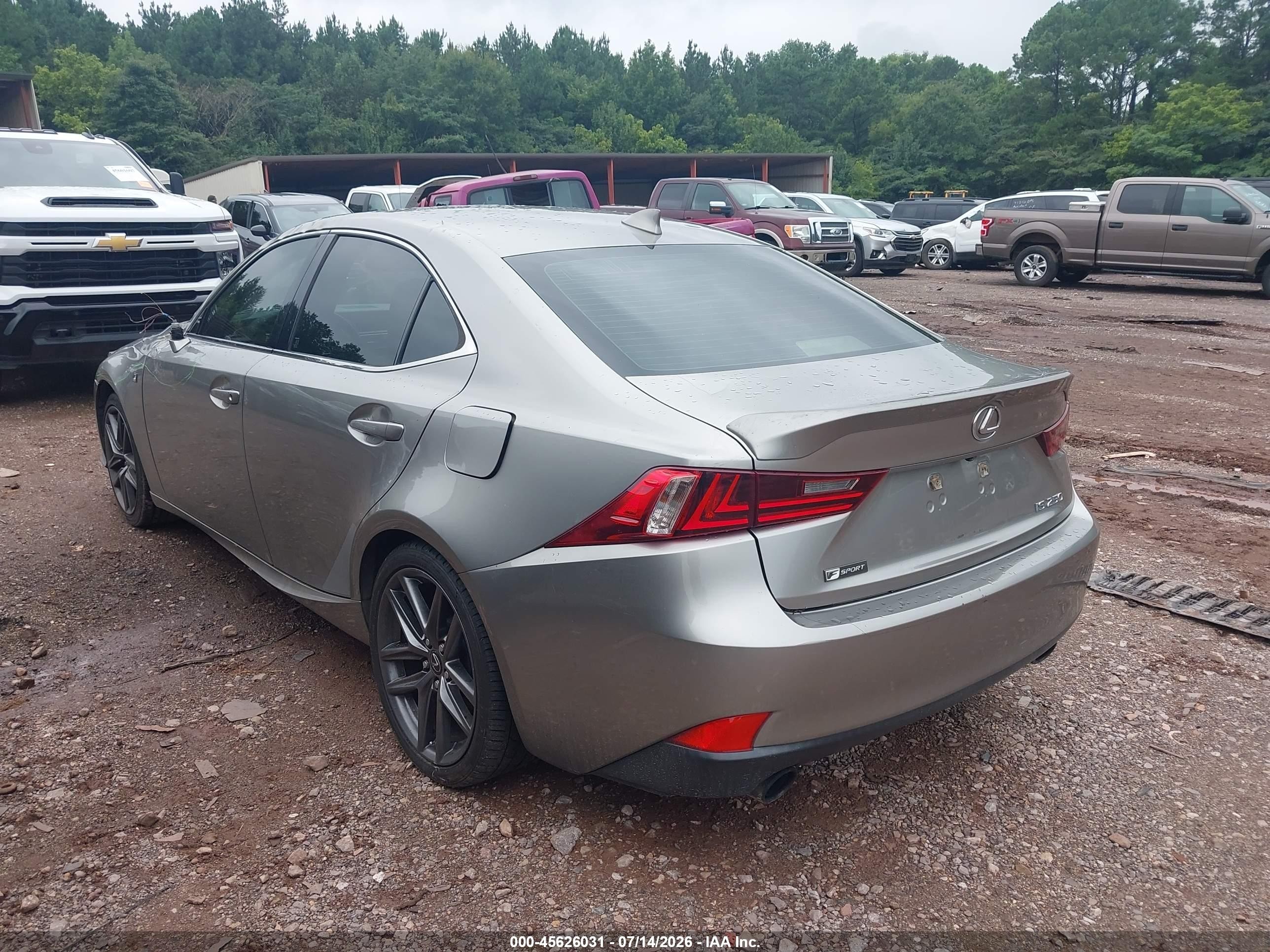 2015 Lexus Is 250   Серый vin: JTHBF1D26F5079435