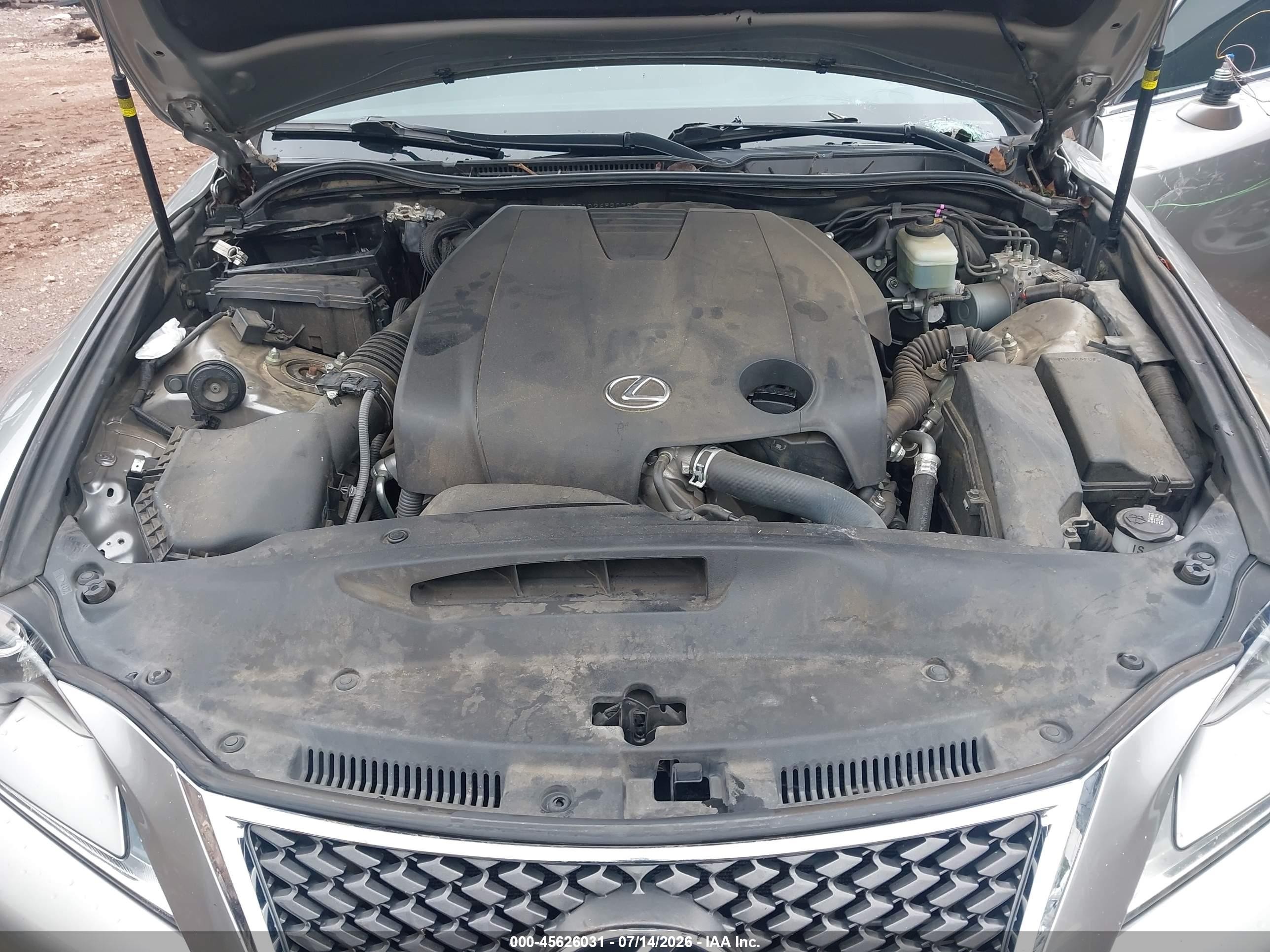 2015 Lexus Is 250   Серый vin: JTHBF1D26F5079435