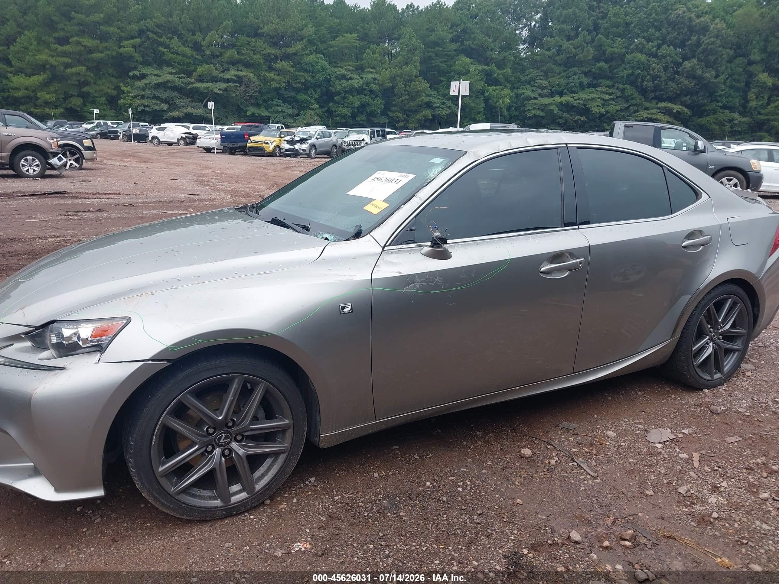 2015 Lexus Is 250   Серый vin: JTHBF1D26F5079435