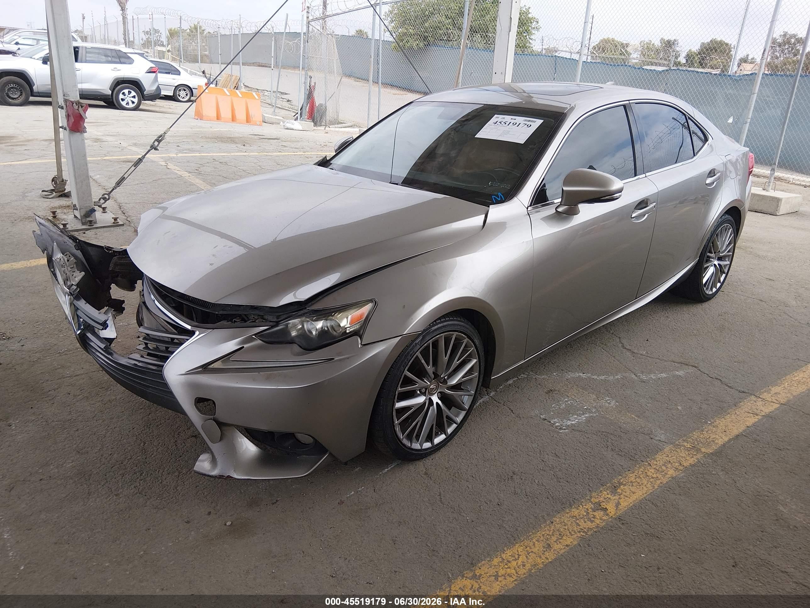 2014 Lexus Is 250   Gray vin: JTHBF1D27E5001891