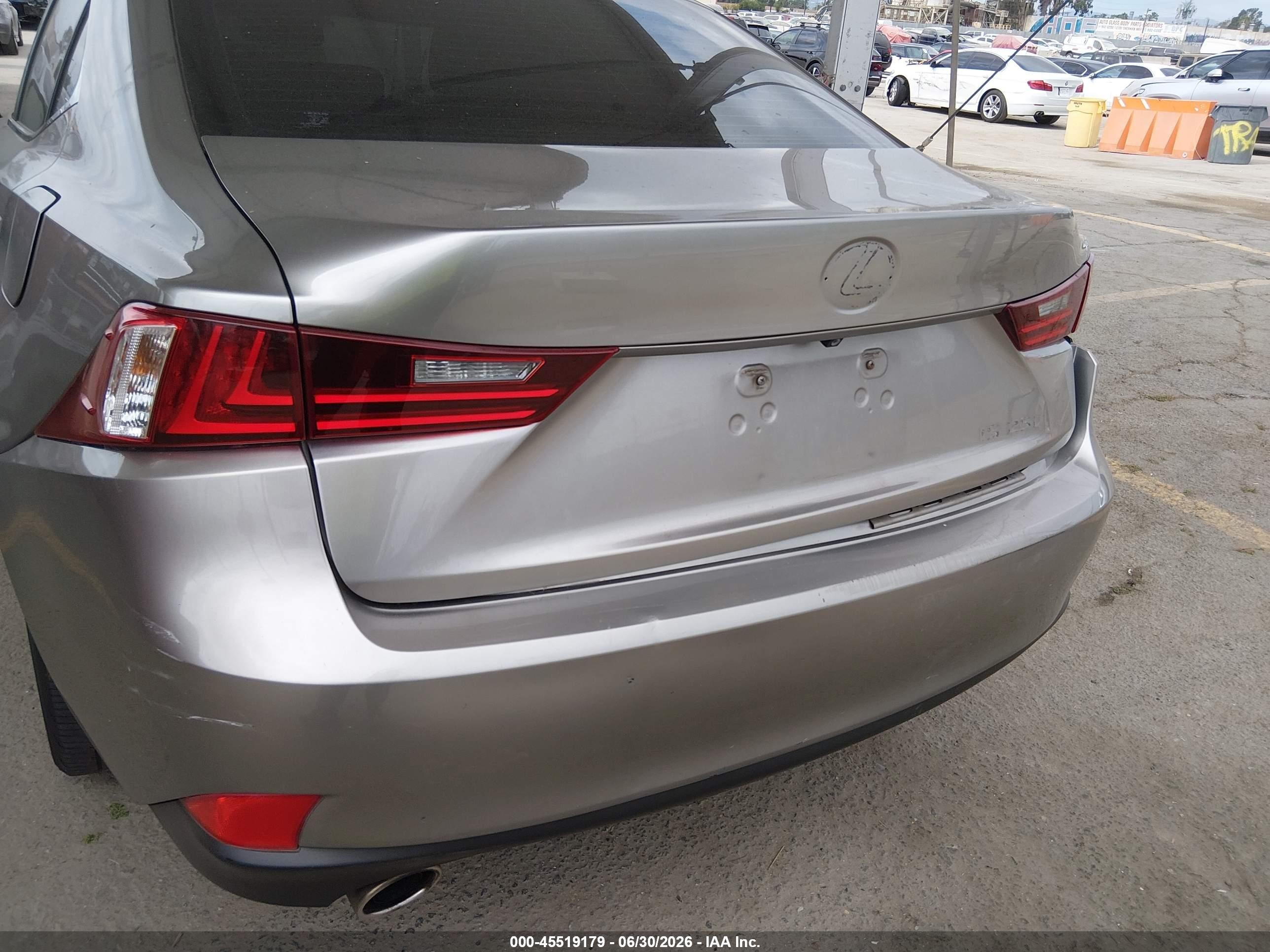 2014 Lexus Is 250   Gray vin: JTHBF1D27E5001891