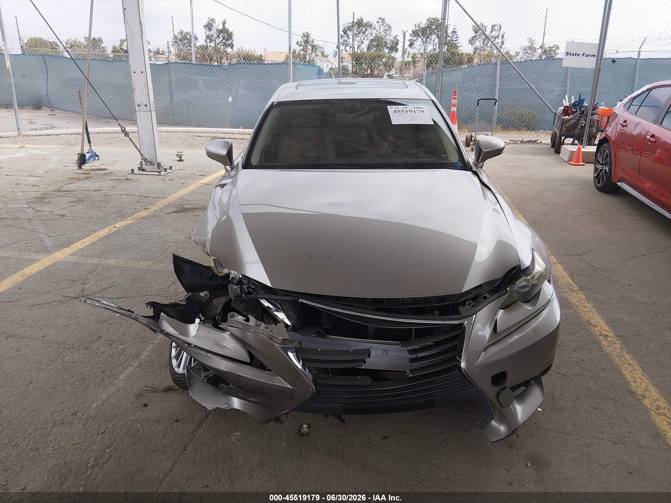 2014 Lexus Is 250   Gray vin: JTHBF1D27E5001891