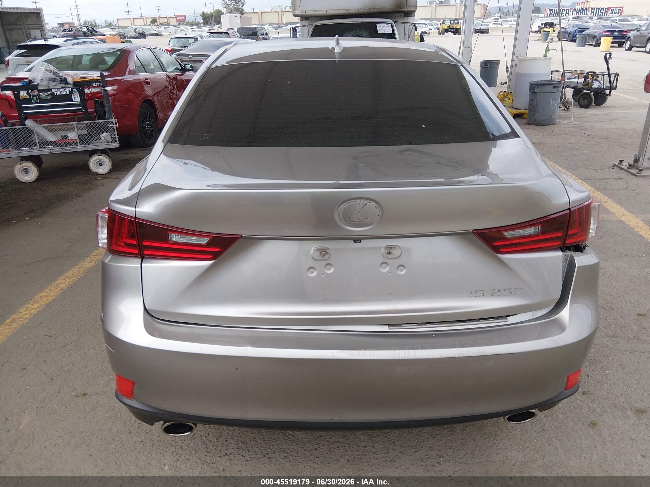2014 Lexus Is 250   Gray vin: JTHBF1D27E5001891