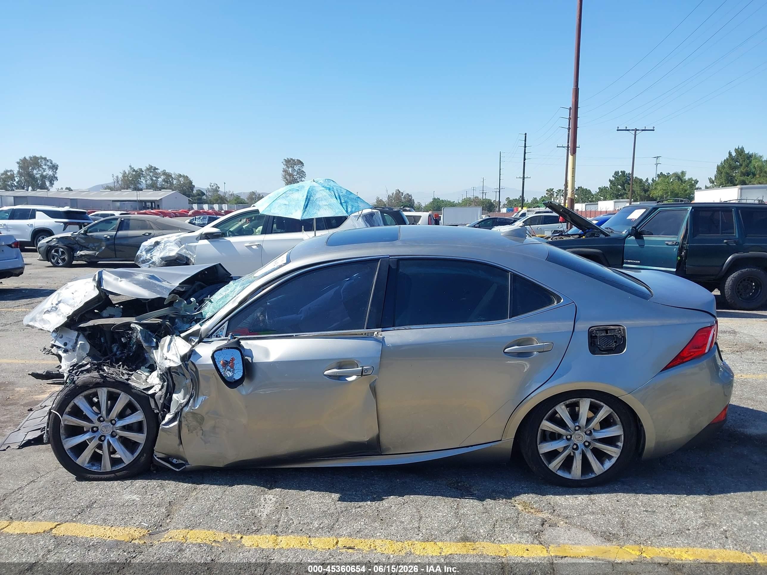 2014 Lexus Is 250   Silver vin: JTHBF1D27E5008632
