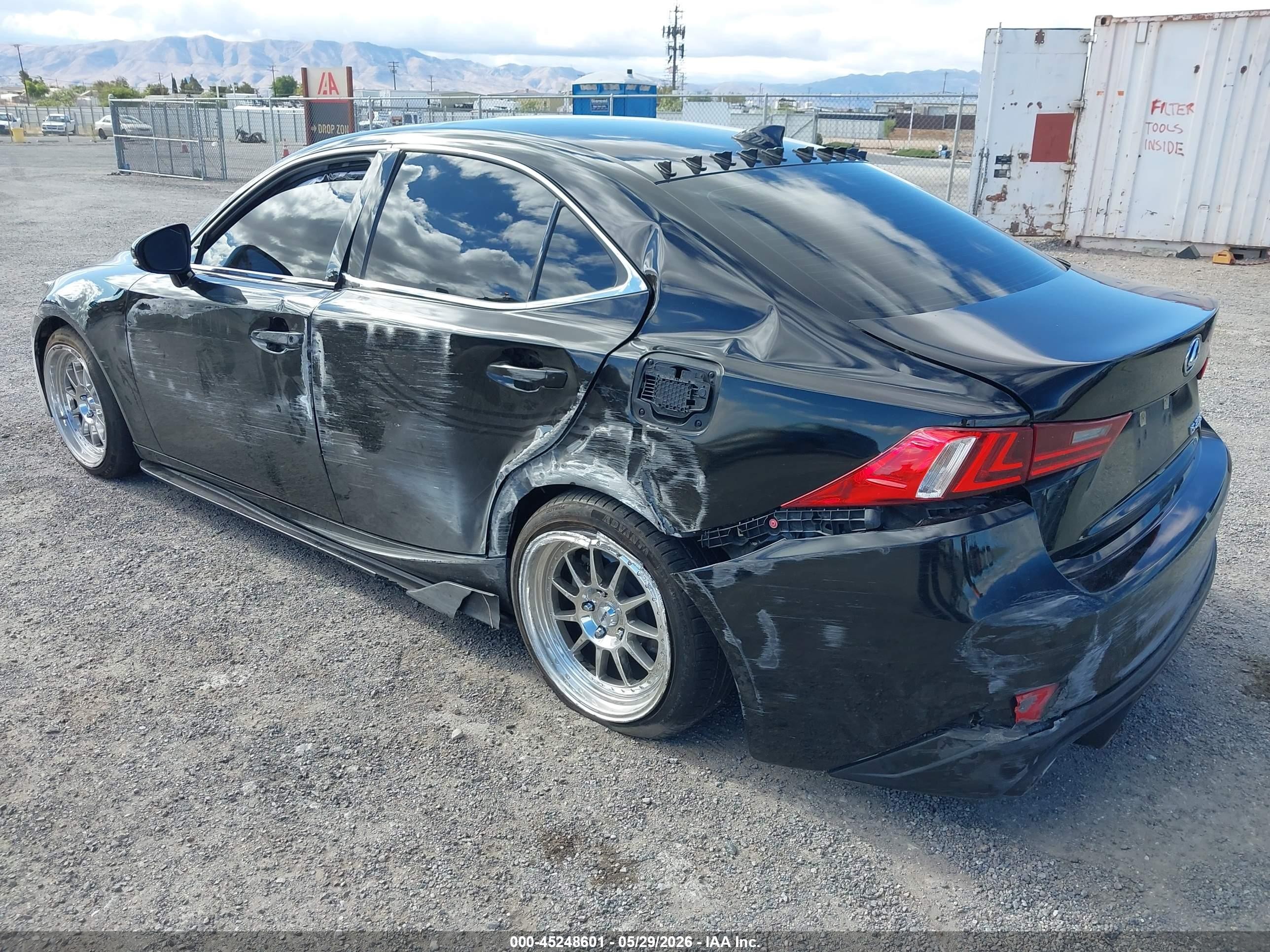 2014 Lexus Is 250   Black vin: JTHBF1D27E5008727