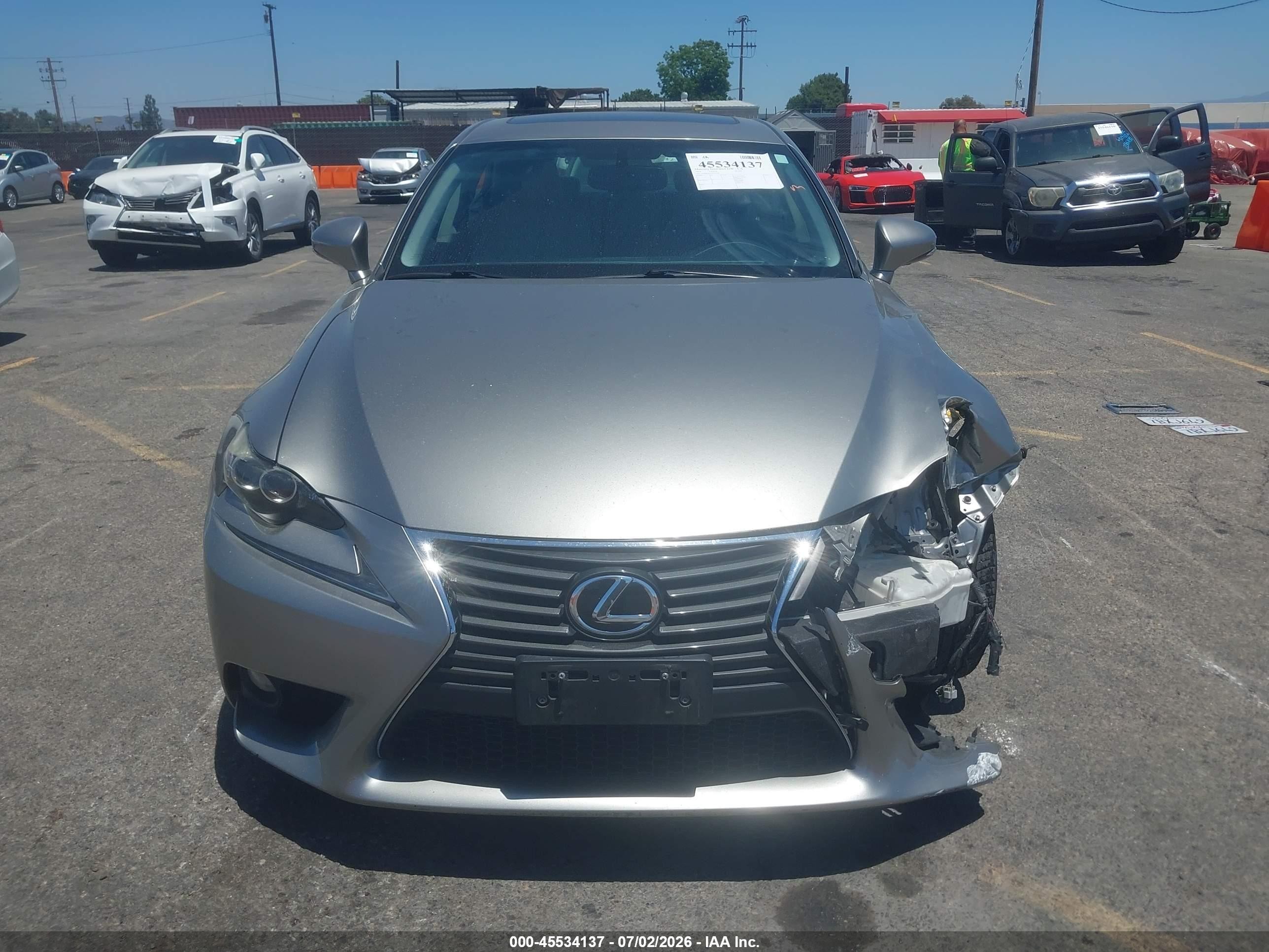 2014 Lexus Is 250   Silver vin: JTHBF1D27E5011398