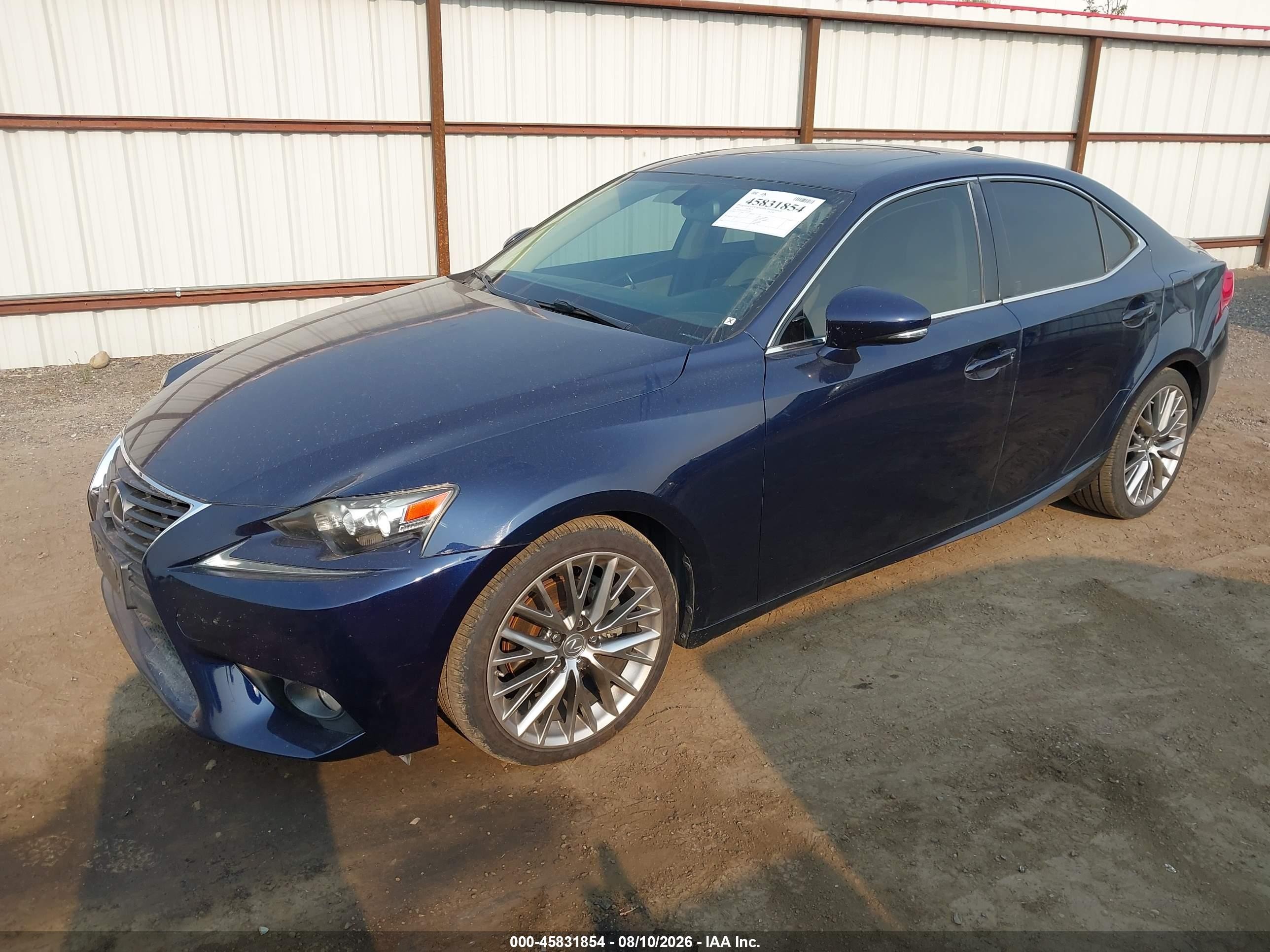 2014 Lexus Is 250   Dark Blue vin: JTHBF1D27E5014981