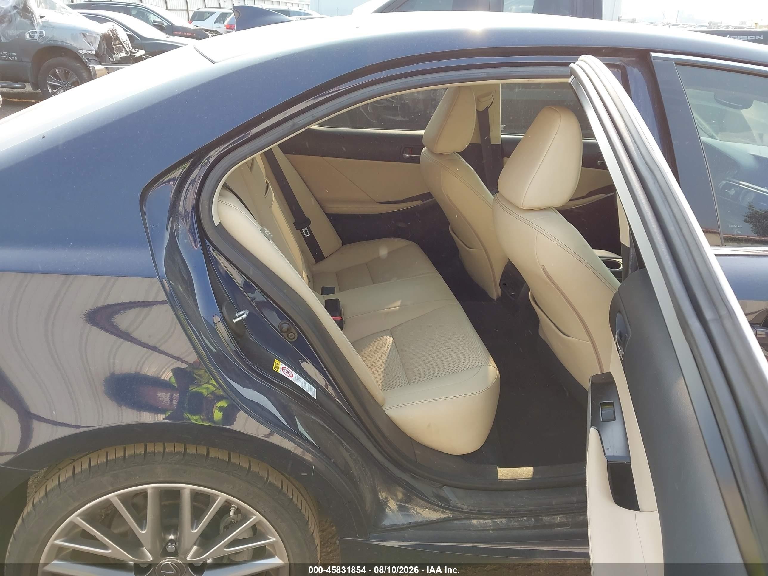 2014 Lexus Is 250   Dark Blue vin: JTHBF1D27E5014981