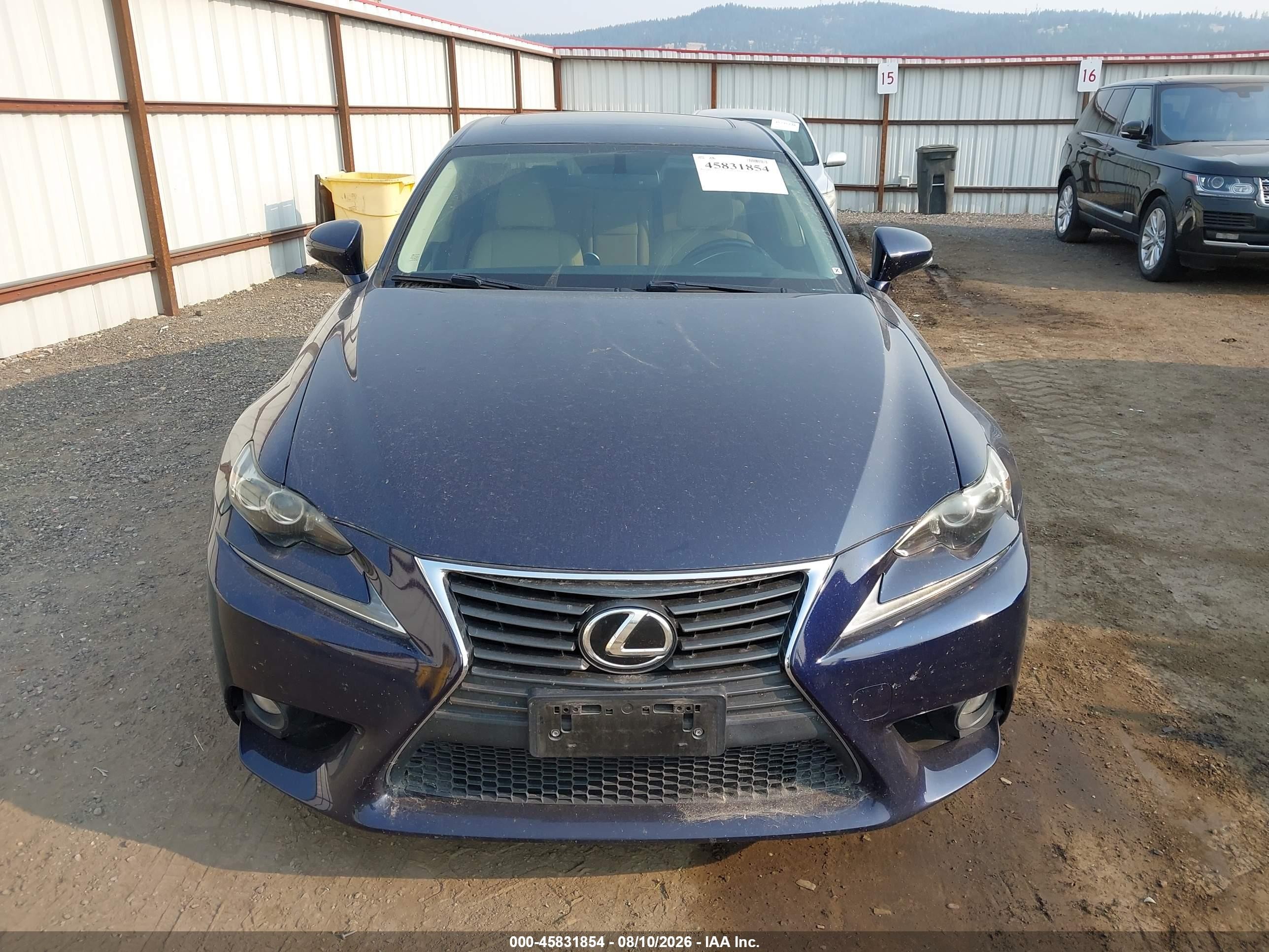 2014 Lexus Is 250   Dark Blue vin: JTHBF1D27E5014981