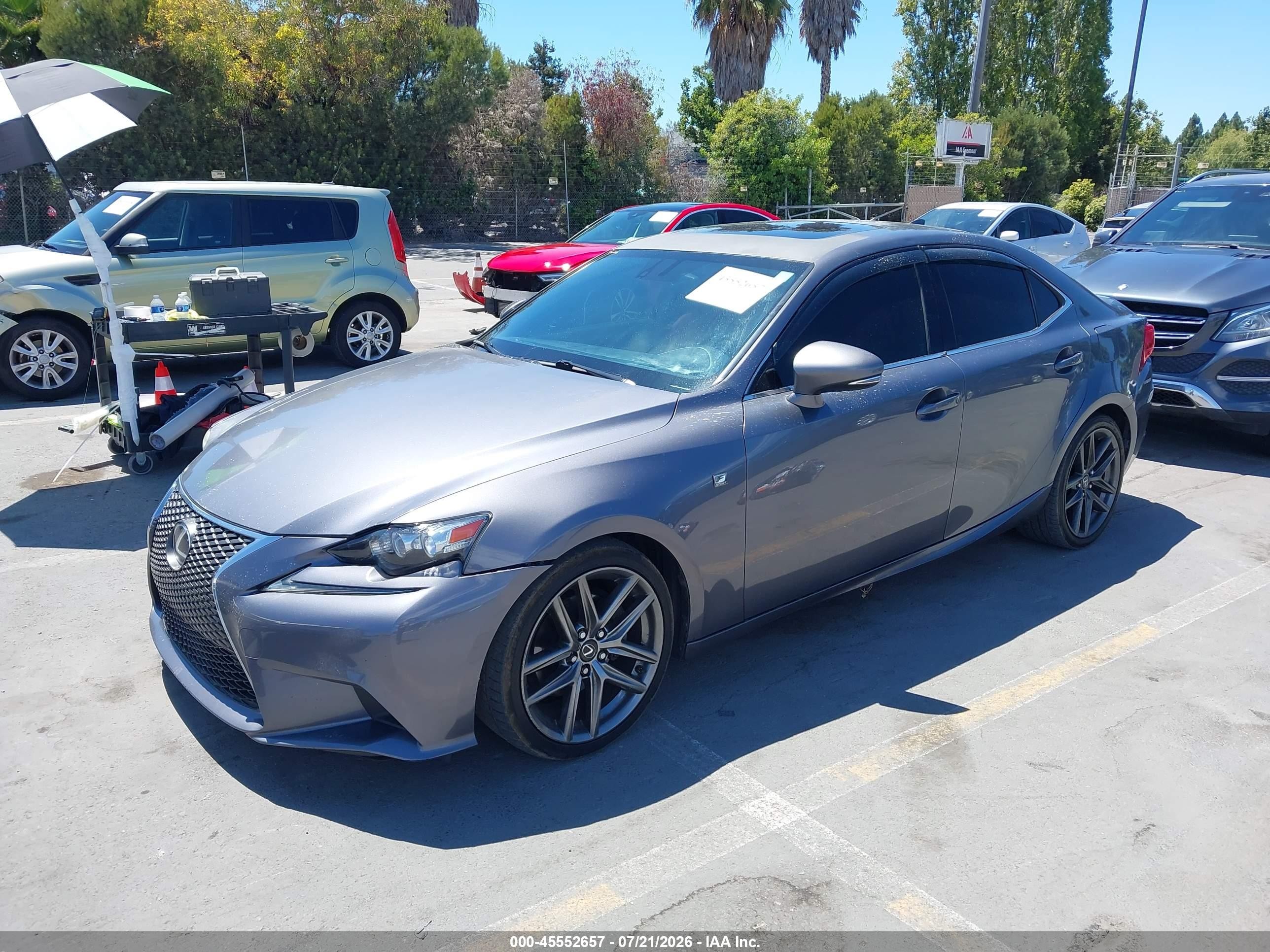 2014 Lexus Is 250   Gray vin: JTHBF1D27E5019100