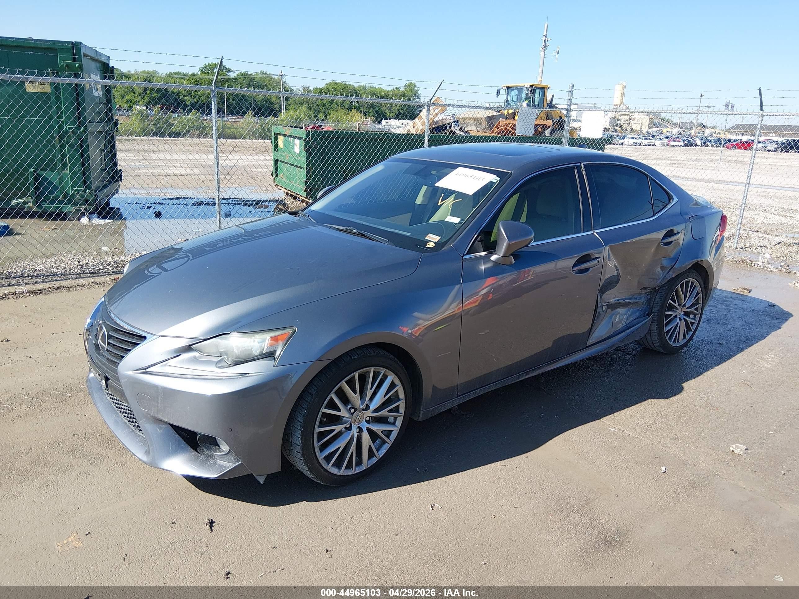 2014 Lexus Is 250 Gray vin: JTHBF1D27E5020490