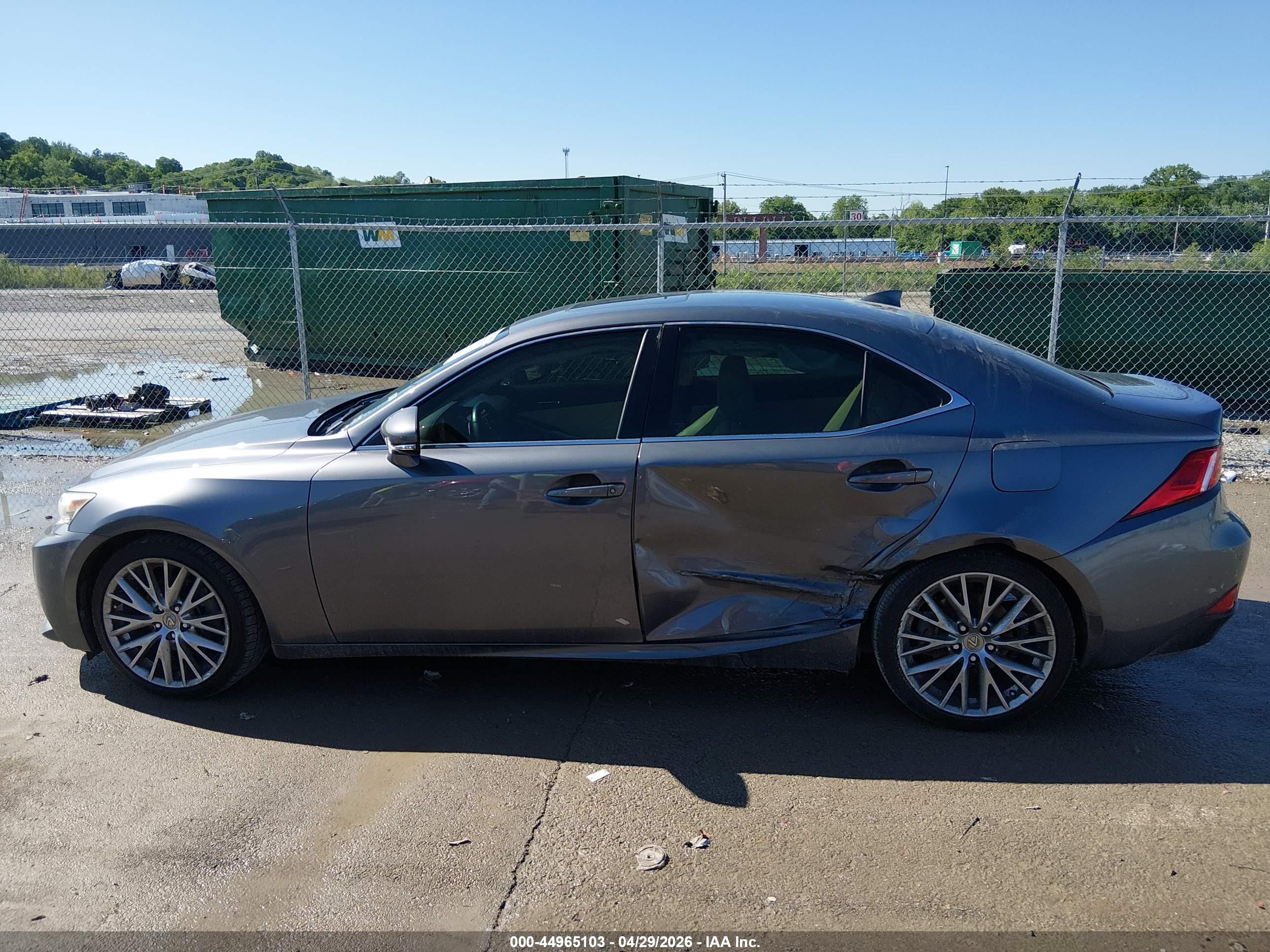 2014 Lexus Is 250 Gray vin: JTHBF1D27E5020490