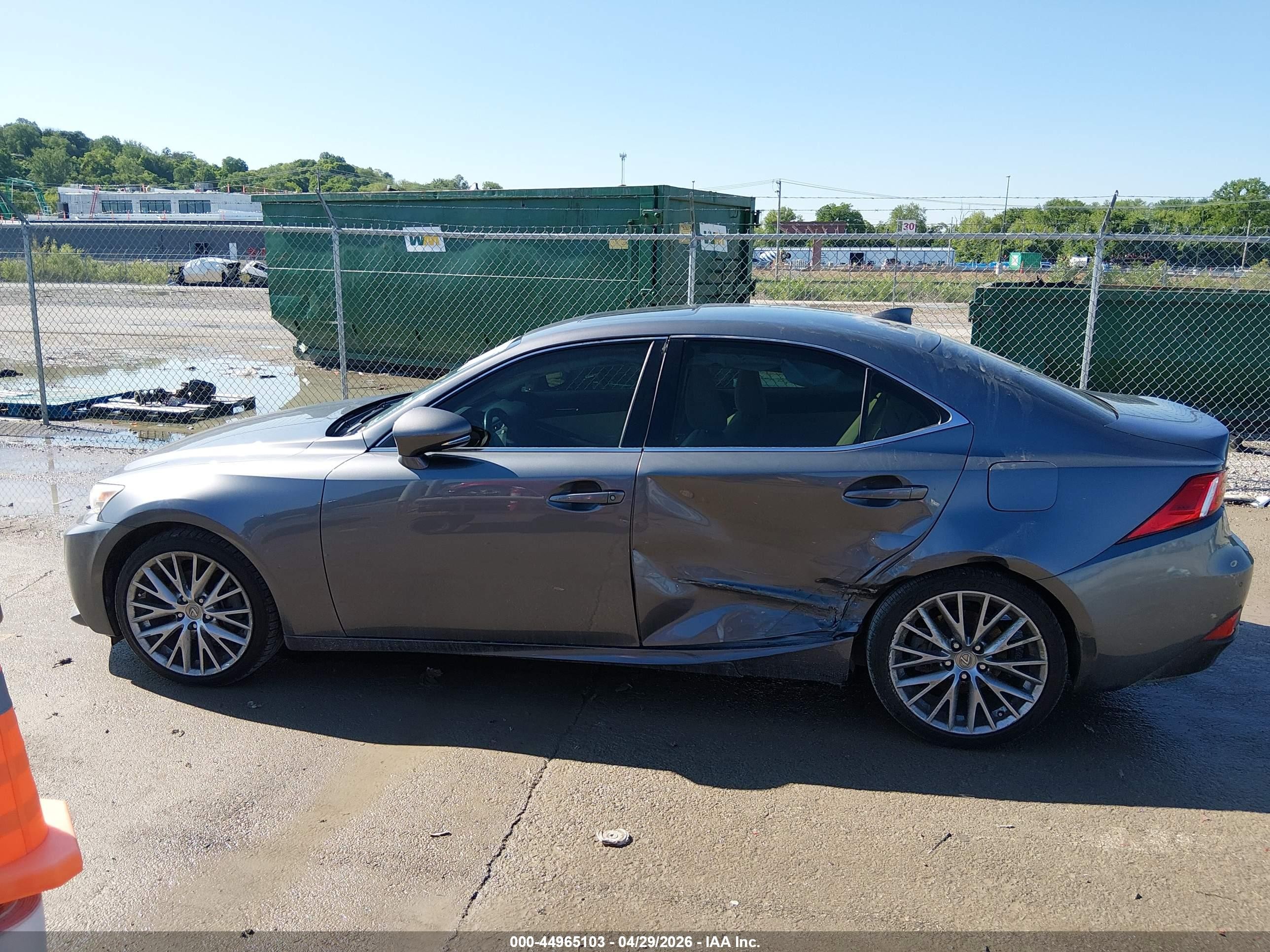 2014 Lexus Is 250 Gray vin: JTHBF1D27E5020490