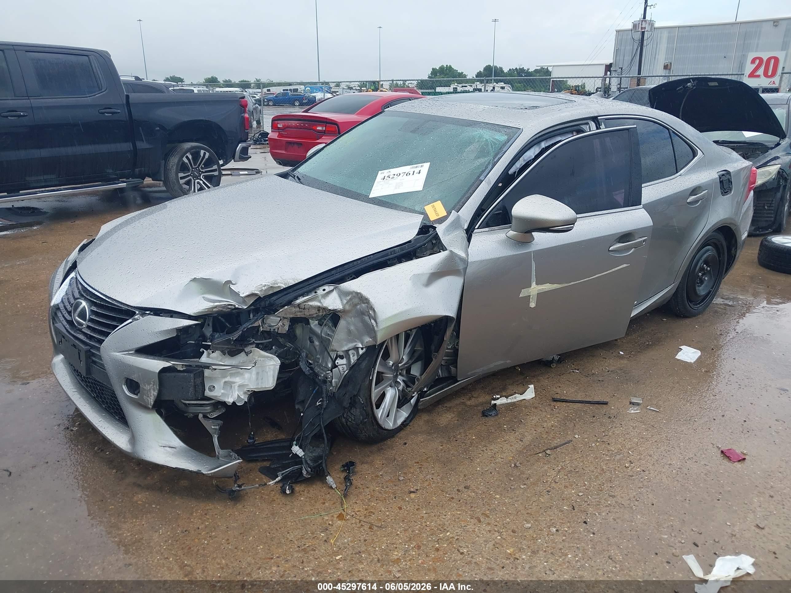 2014 Lexus Is 250   Gray vin: JTHBF1D27E5035863