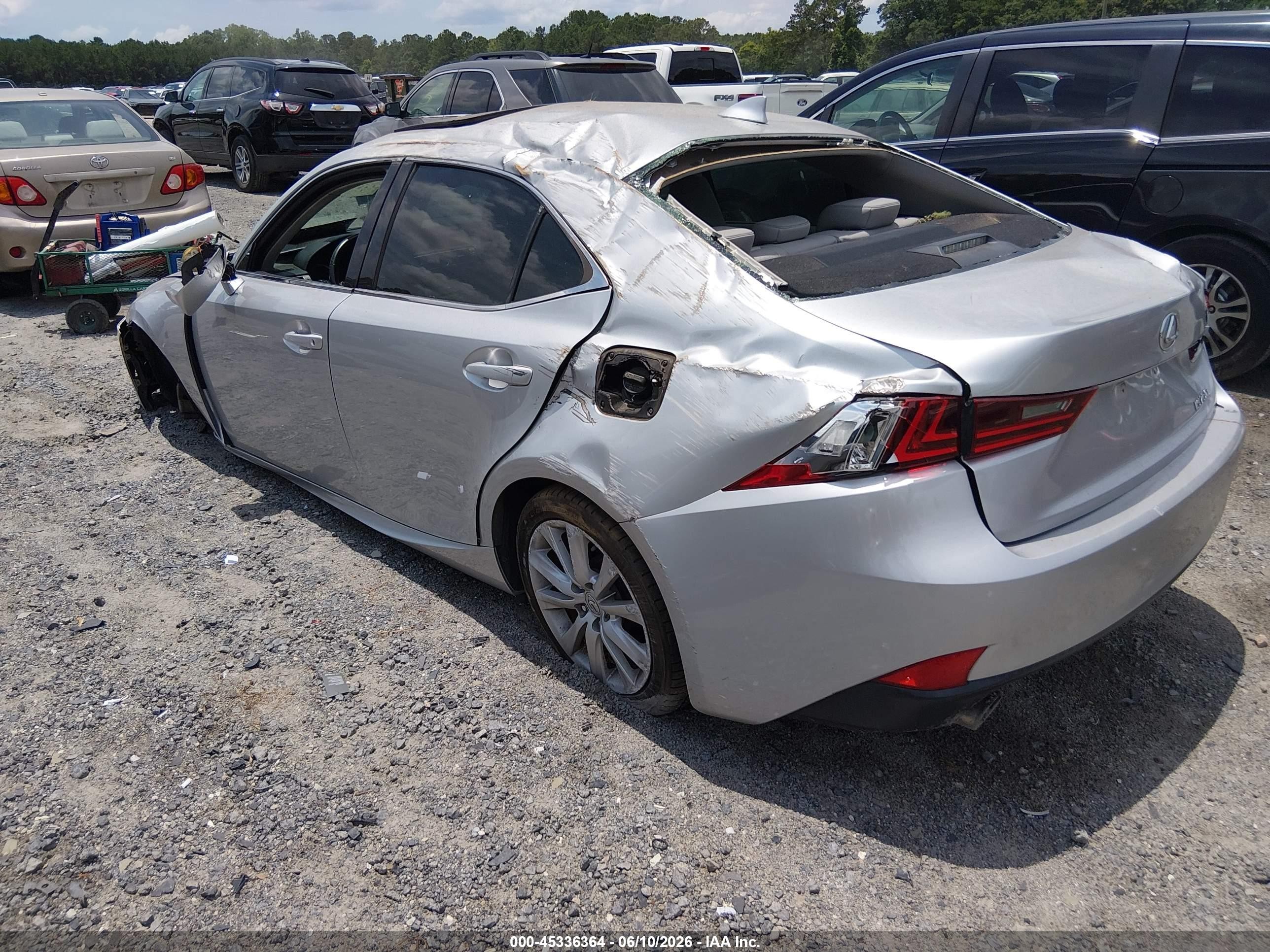 2015 Lexus Is 250   Gray vin: JTHBF1D27F5052227
