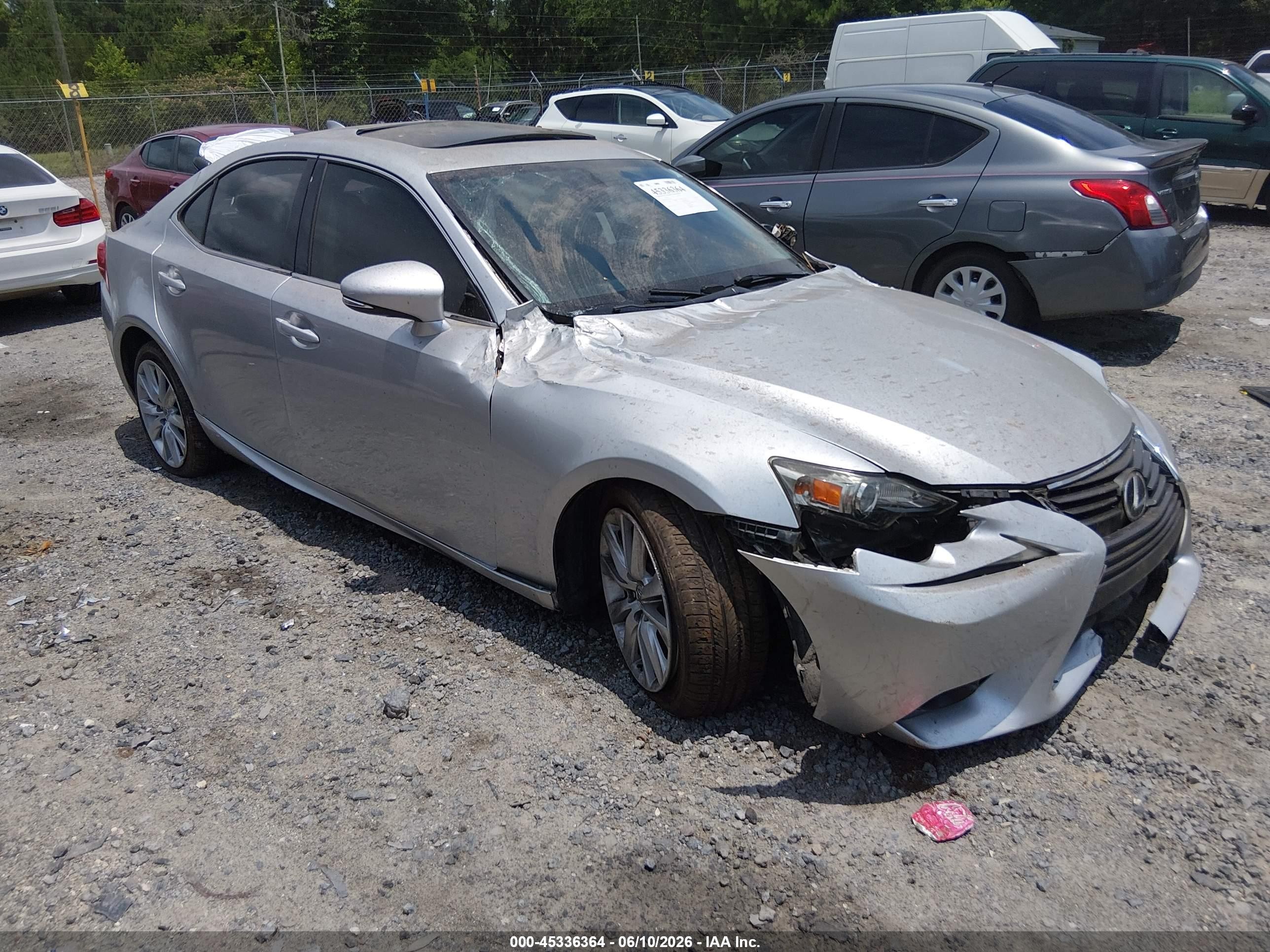 2015 Lexus Is 250   Gray vin: JTHBF1D27F5052227